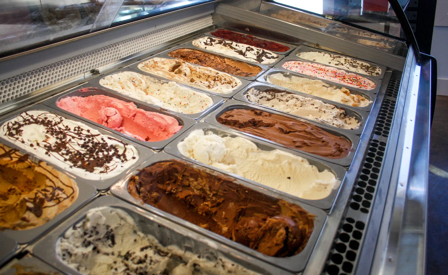 Just some of the classic flavors available at Crozet Creamery. Photo courtesy Crozet Creamery.