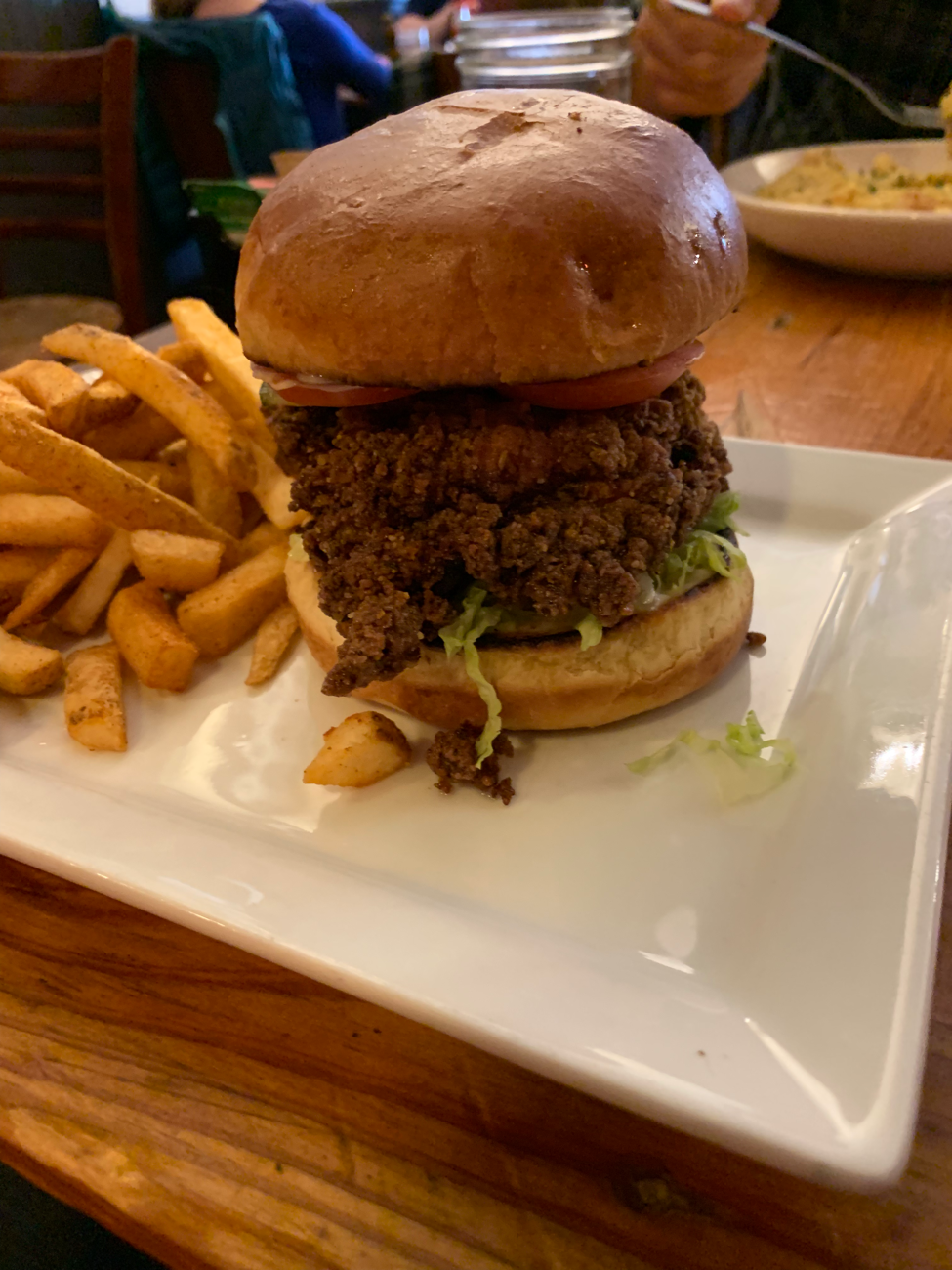 The author’s sandwich at the Whiskey Jar. Photo Drew Calamaro / Virginia Law Weekly