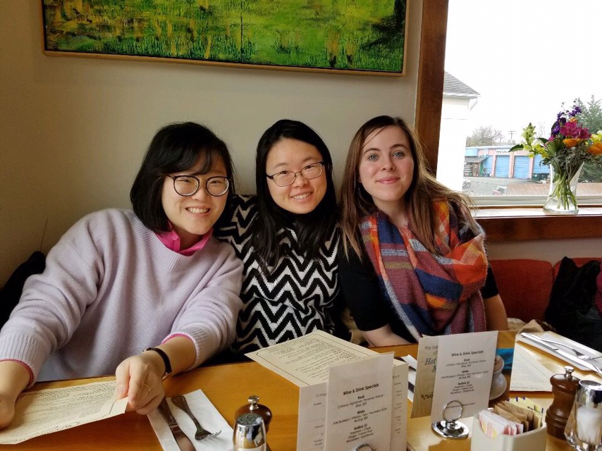 Christina Luk ‘21, Grace Tang ‘21, Kolleen Gladden ‘21 brunch at MarieBette’s. Photo Credit: Jenny Kwun.