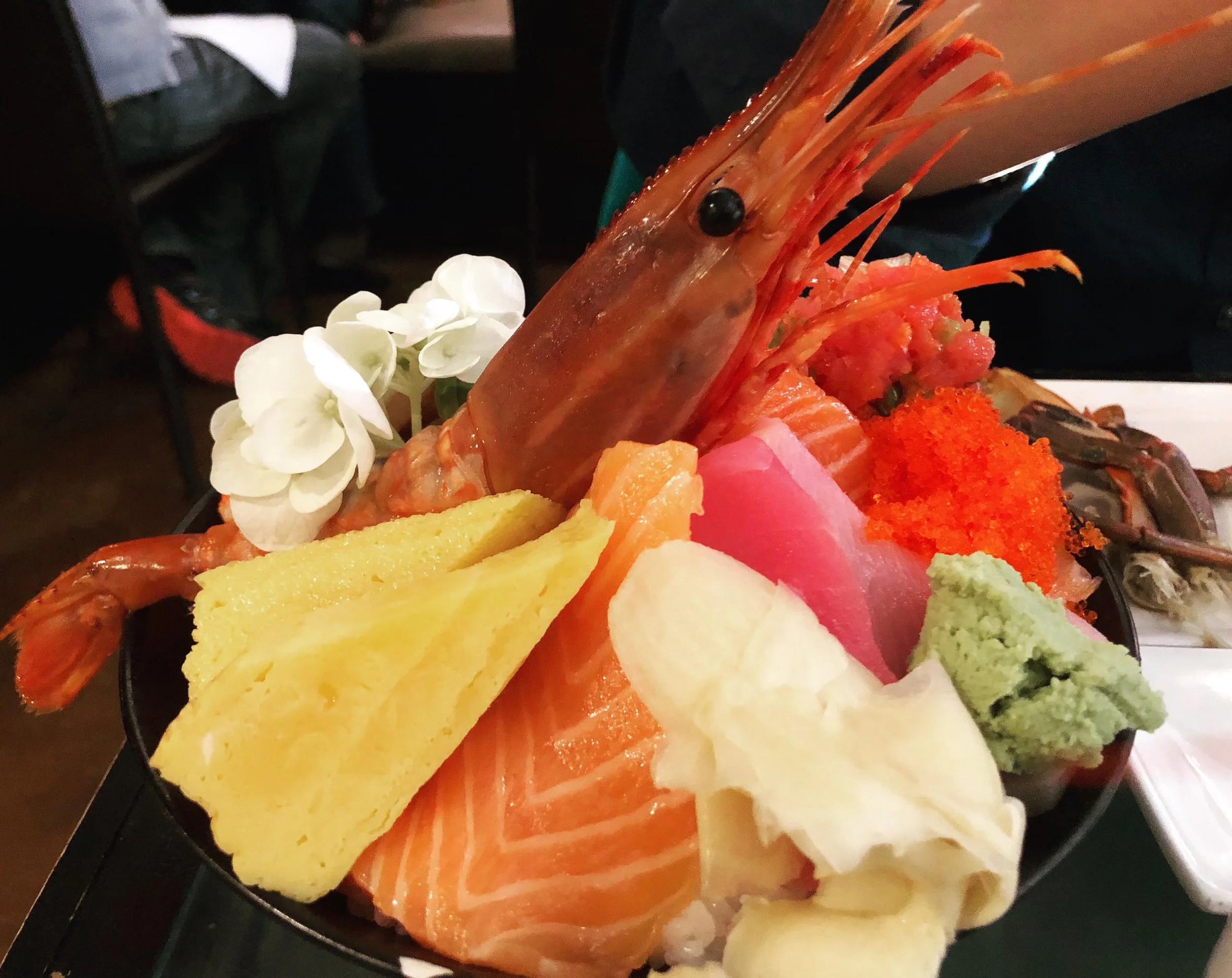 Chirashi-don from Now and Zen. Photo courtesey of Grace Tang ’21.