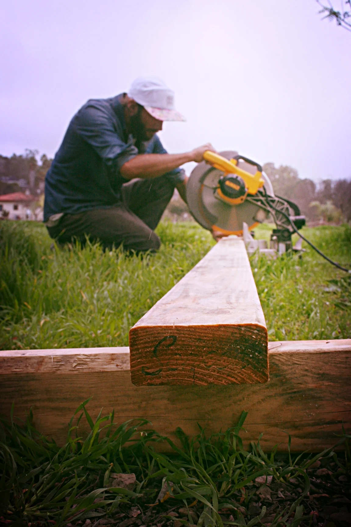 Cut 3# 23.5” pieces from each 8’ 2x4