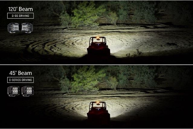 It's easy to see how visibility is greatly improved with the D-SS Image: Rigid Industries