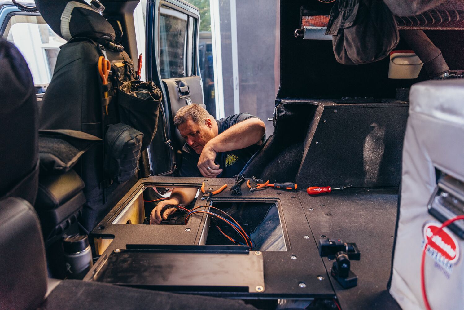 Mitch (@AdventureWired) doing work!