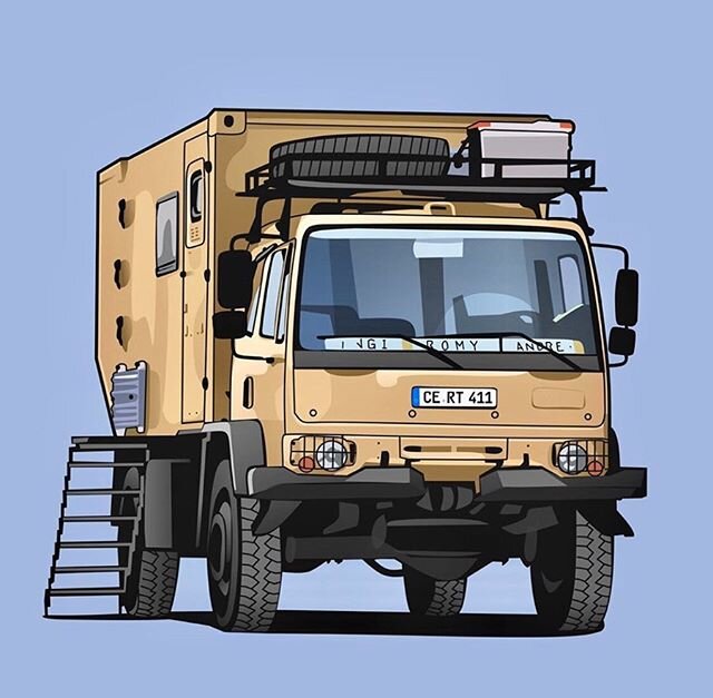The awesome work of @illustrated_home_on_wheels 
#overlandkitted