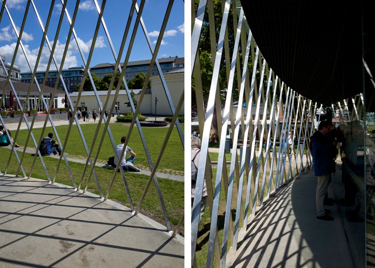 The outer envelope creates a beautiful interplay between light and shadow.