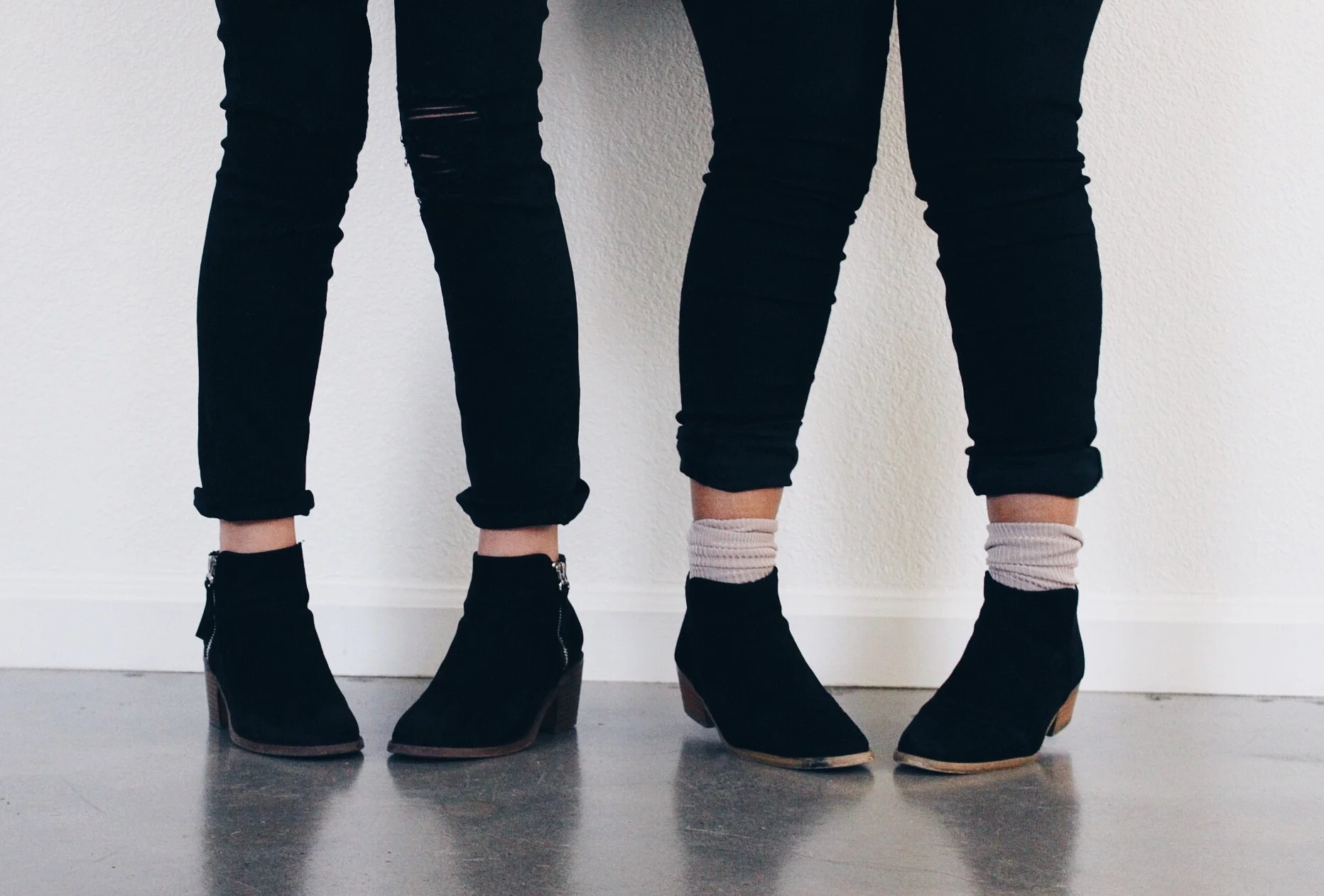 Black Suede Ankel Boots