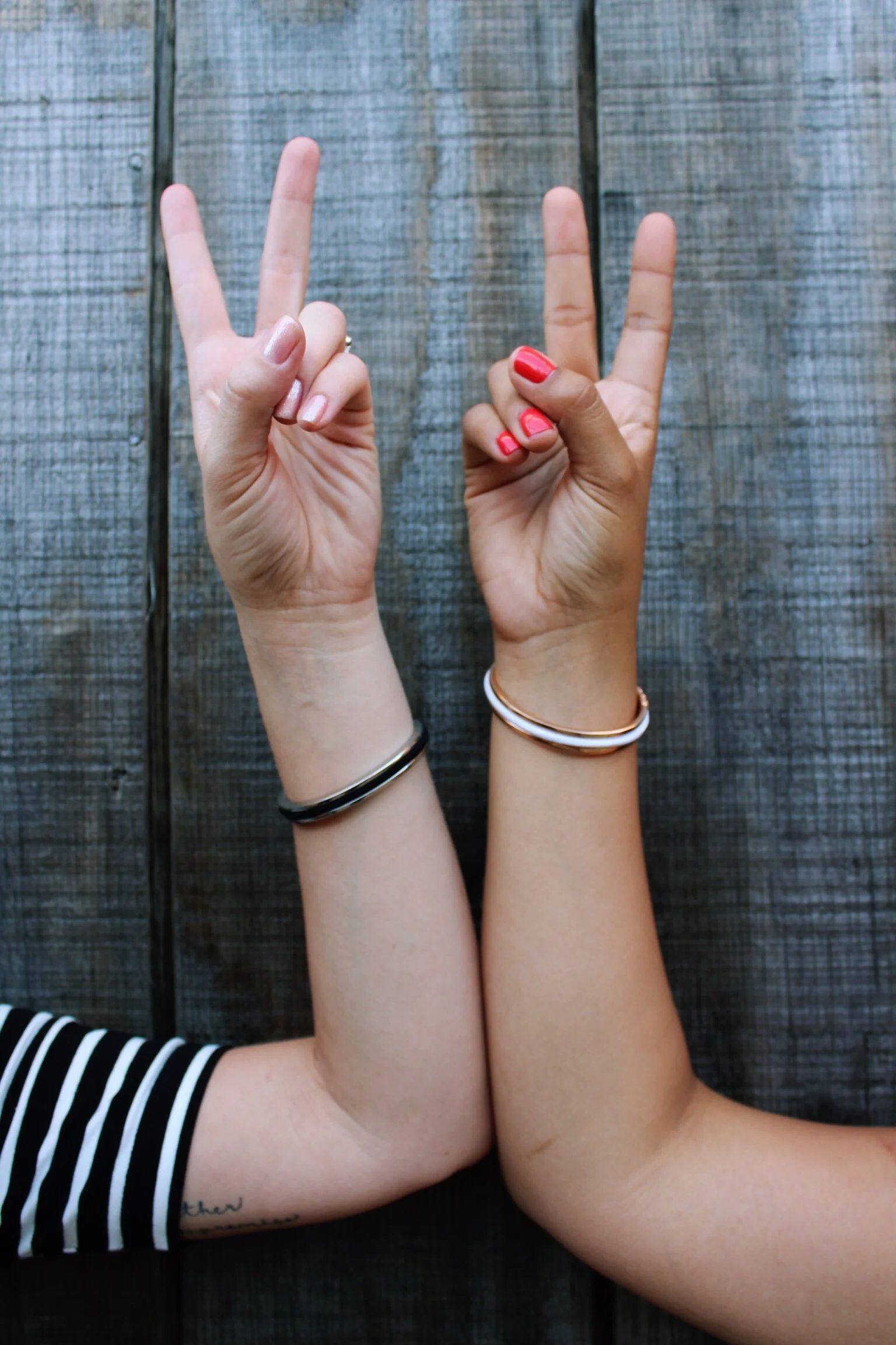 Peace Out with Maria Shireen HairTie Bracelets. 