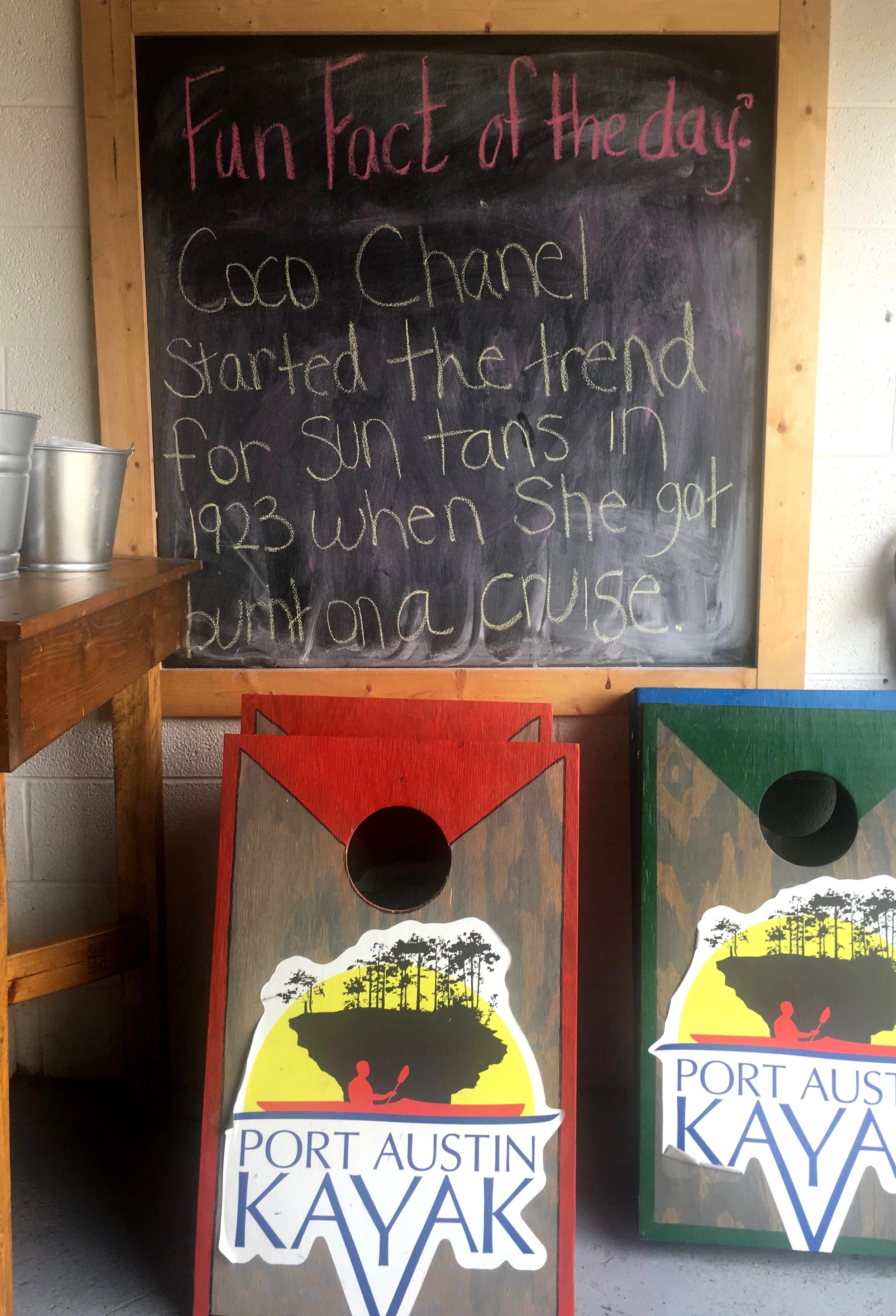 Michigan Great Lakes / Port Austin / Lake Huron / Kayaks / Paks Backyard Cafe