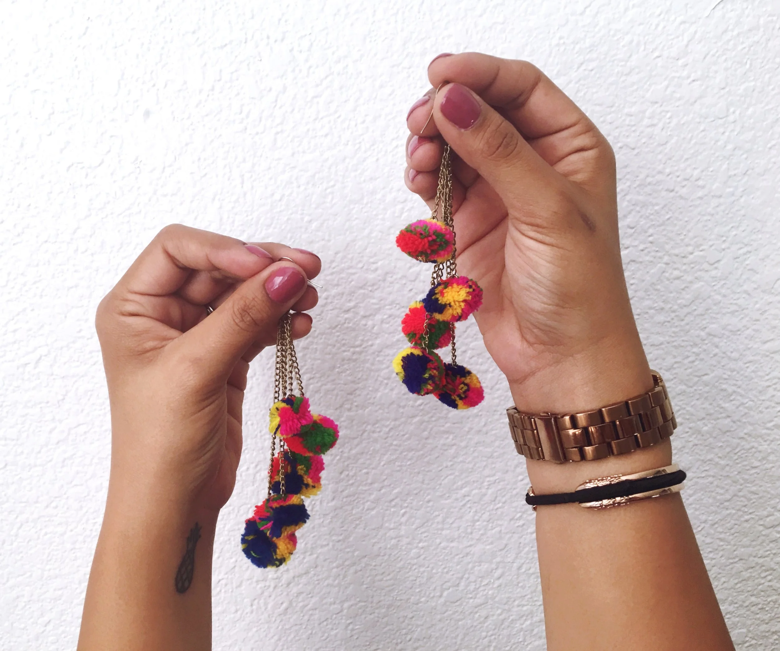 Sol Collective Pom Pom Earrings Maria Shireen Bracelet