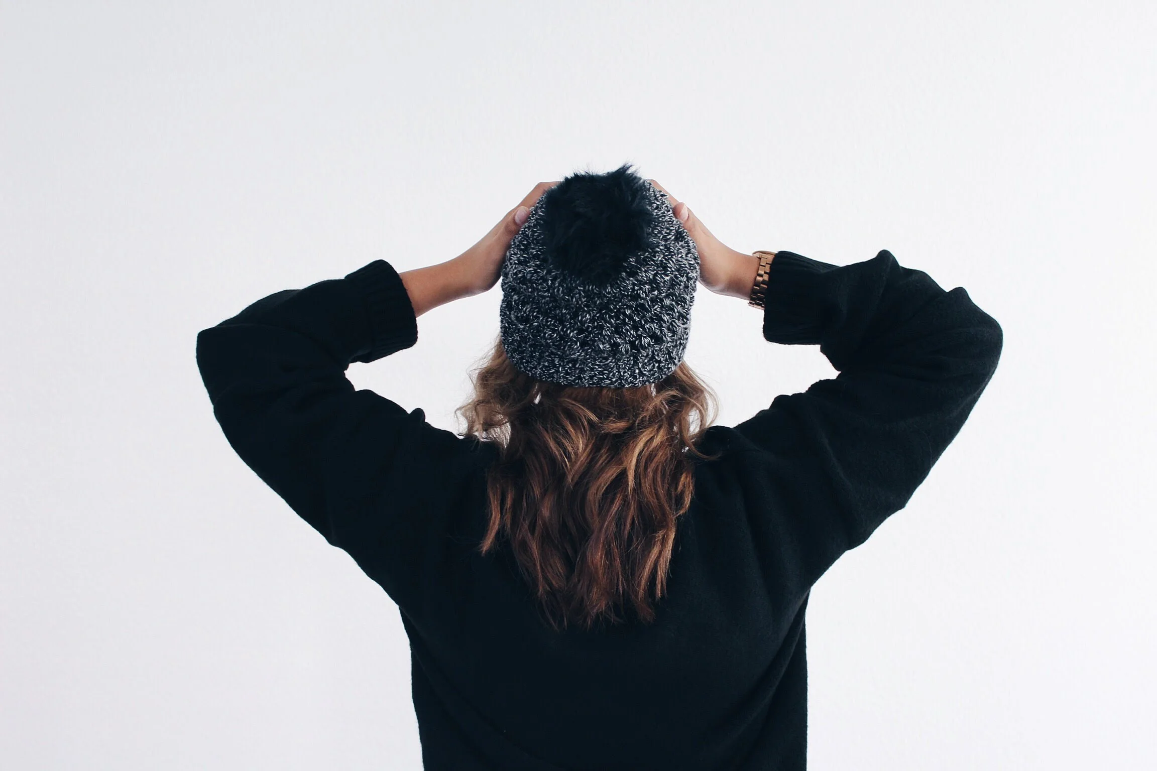 Faux fur beanie 