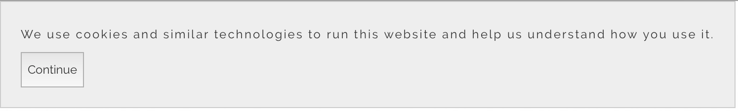 Default Squarespace Cookie Banner