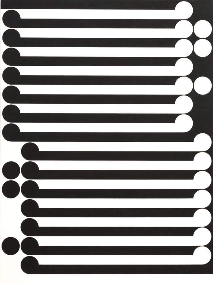 Gordon Walters Untitled, 1978 P.V.A. and acrylic on canvas 1500 x 1200mm Courtesy of the Walters Estate