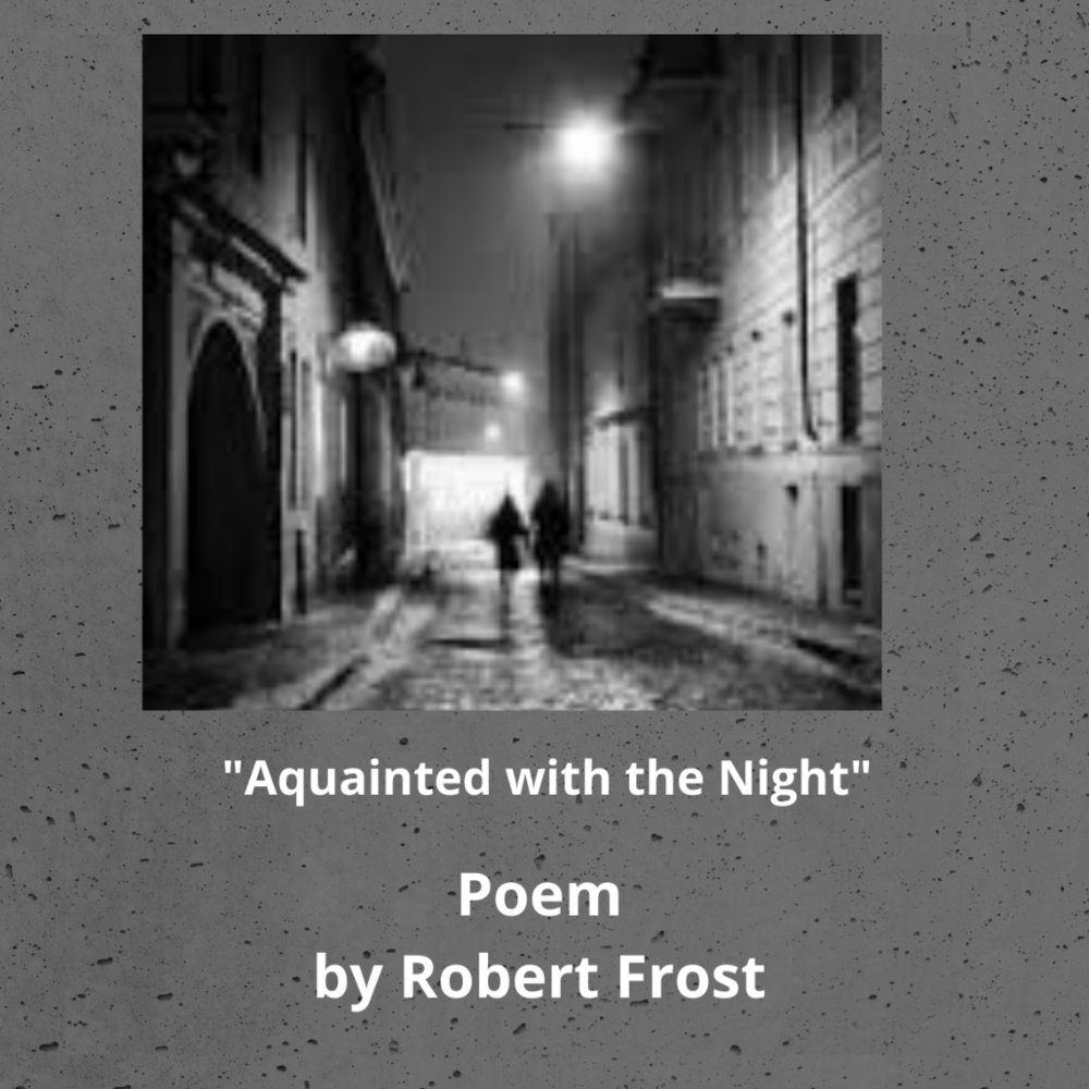 poem acquainted with the night