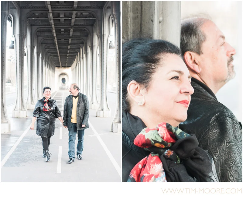 Morgan and Saab have been together for decades and decided to have a very special photo shoot in Paris with Tim Moore.