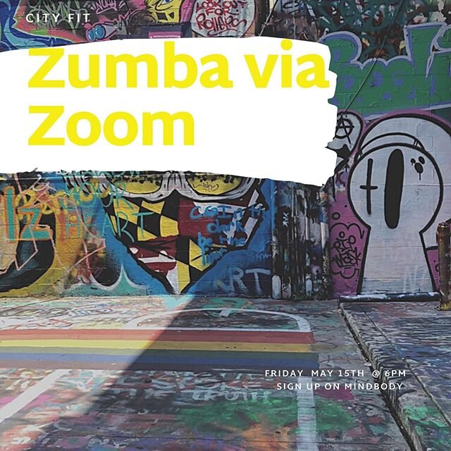 Have you been missing Zumba as much as us?!?!
Well wait no more! Sign up on MINDBODY for Zumba via Zoom this Friday May 15th at 6pm.
Be sure to mute your videos upon entry, there will be time to chat after class!!
#wearecityfit #zumba #zumbaviazoom #