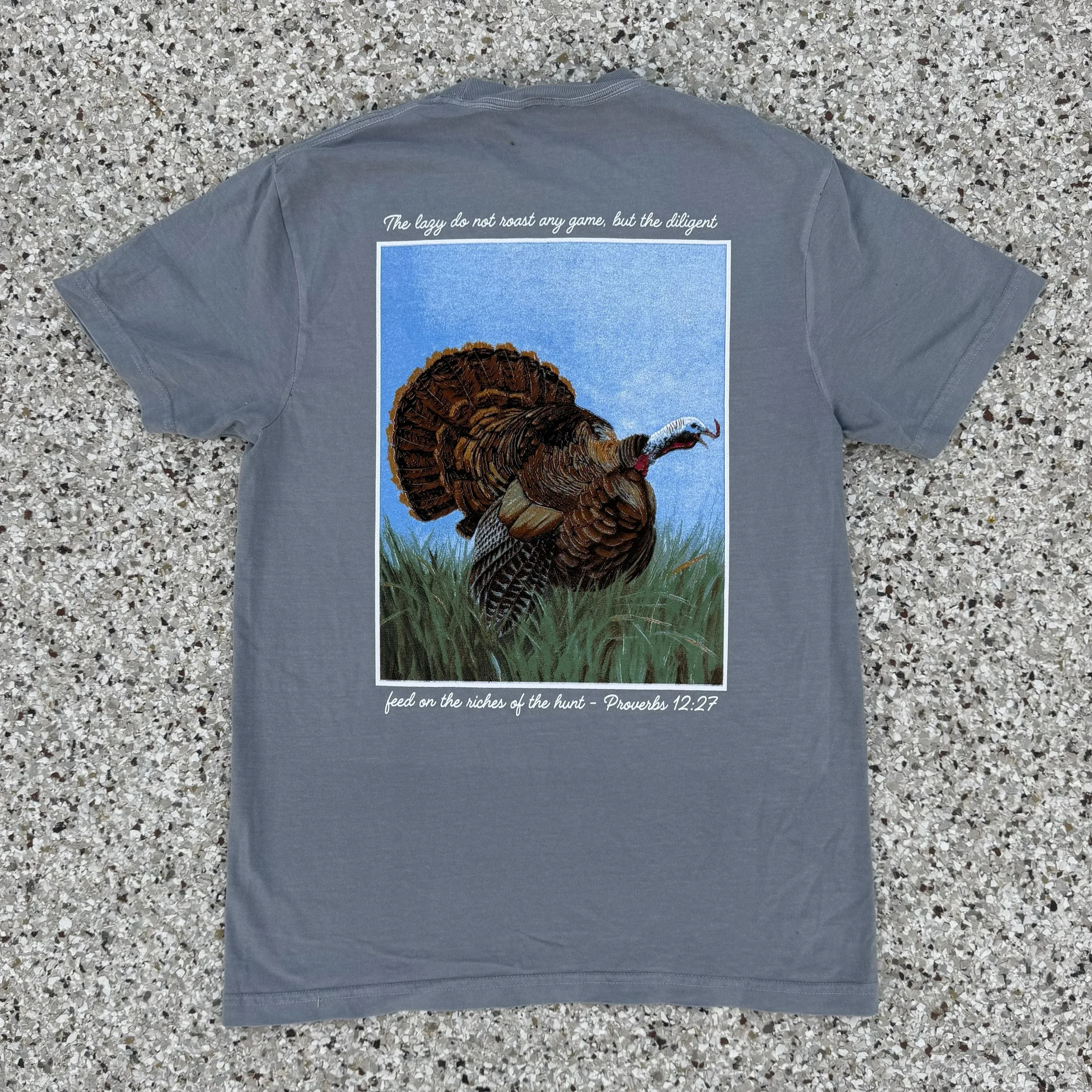 Gray Altamaha River Turkey Hunt T-Shirt - Altamaha River Trading Company.JPG