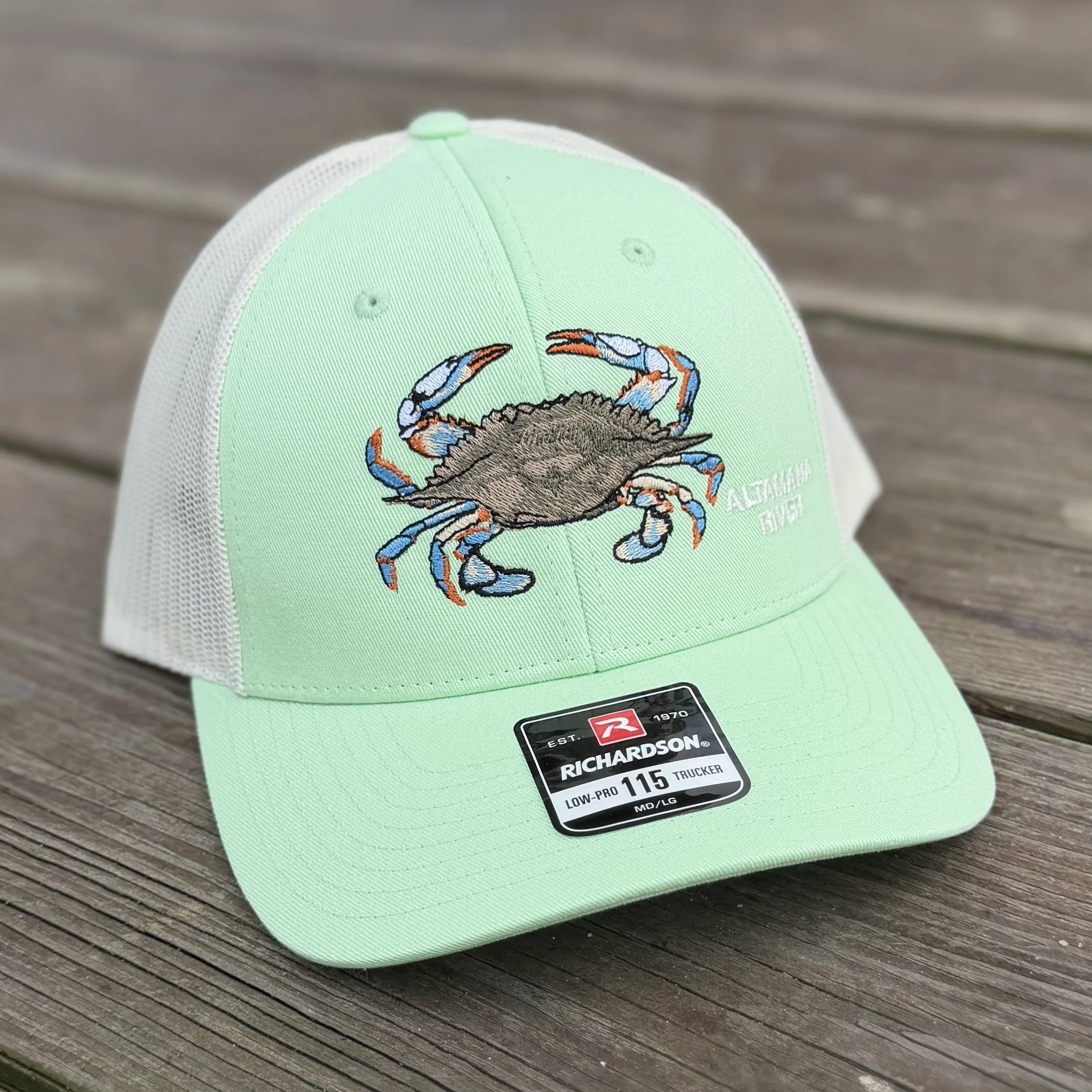 Patina Green Altamaha River Blue Crab Hat - Richardson 115