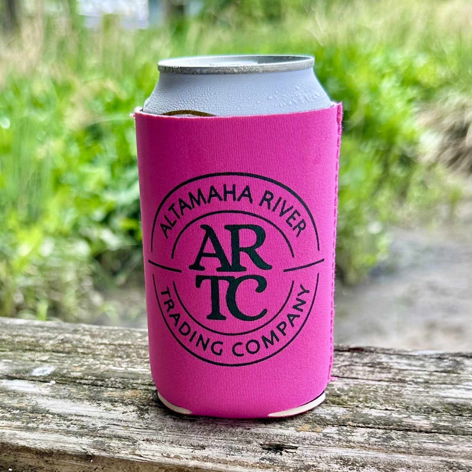 Pink Altamaha River Can Koozie - Altamaha River Trading Company