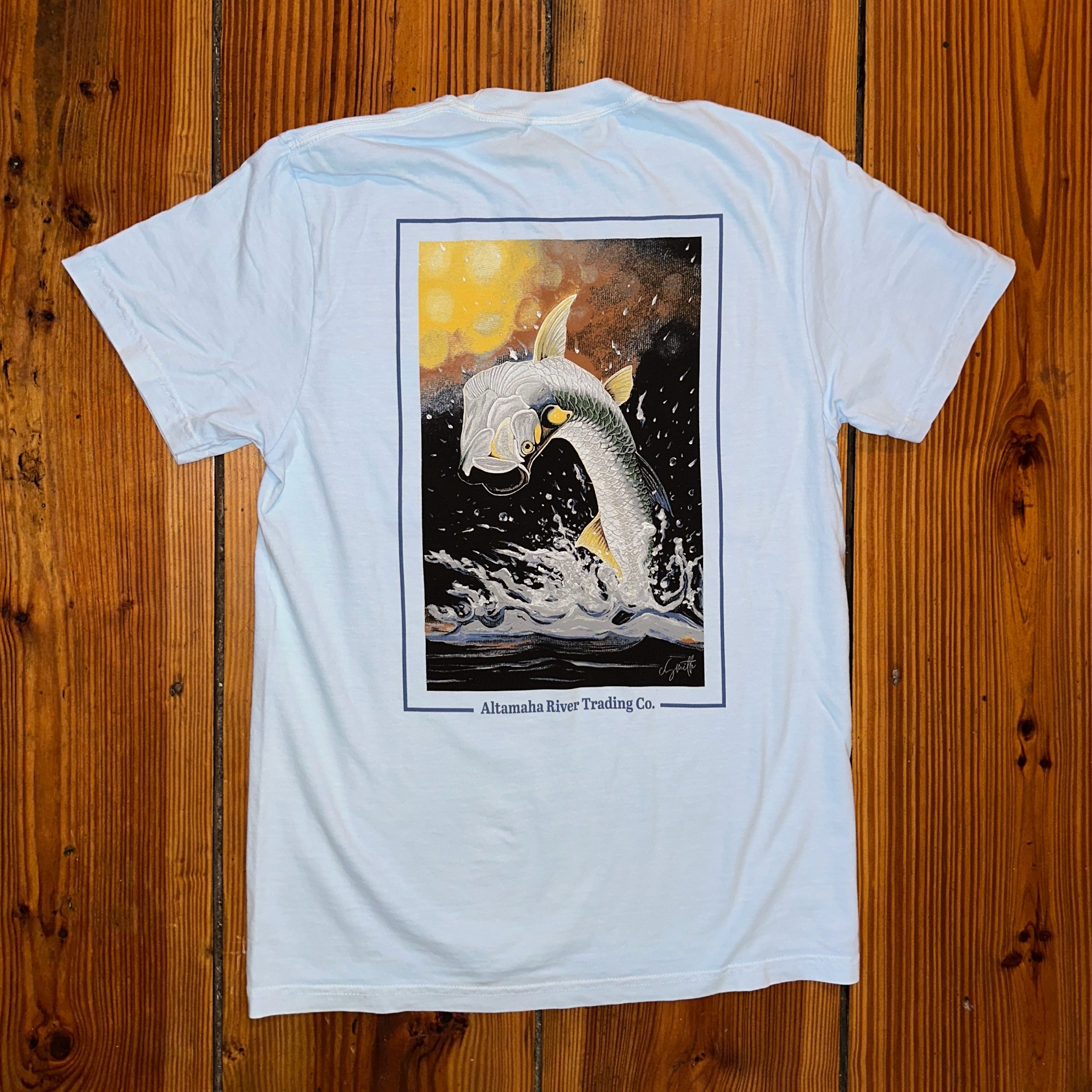 Altamaha River Tarpon T Shirt - Altamaha River Tarpon Fish Adult Tshirt - Altamaha River Trading Company