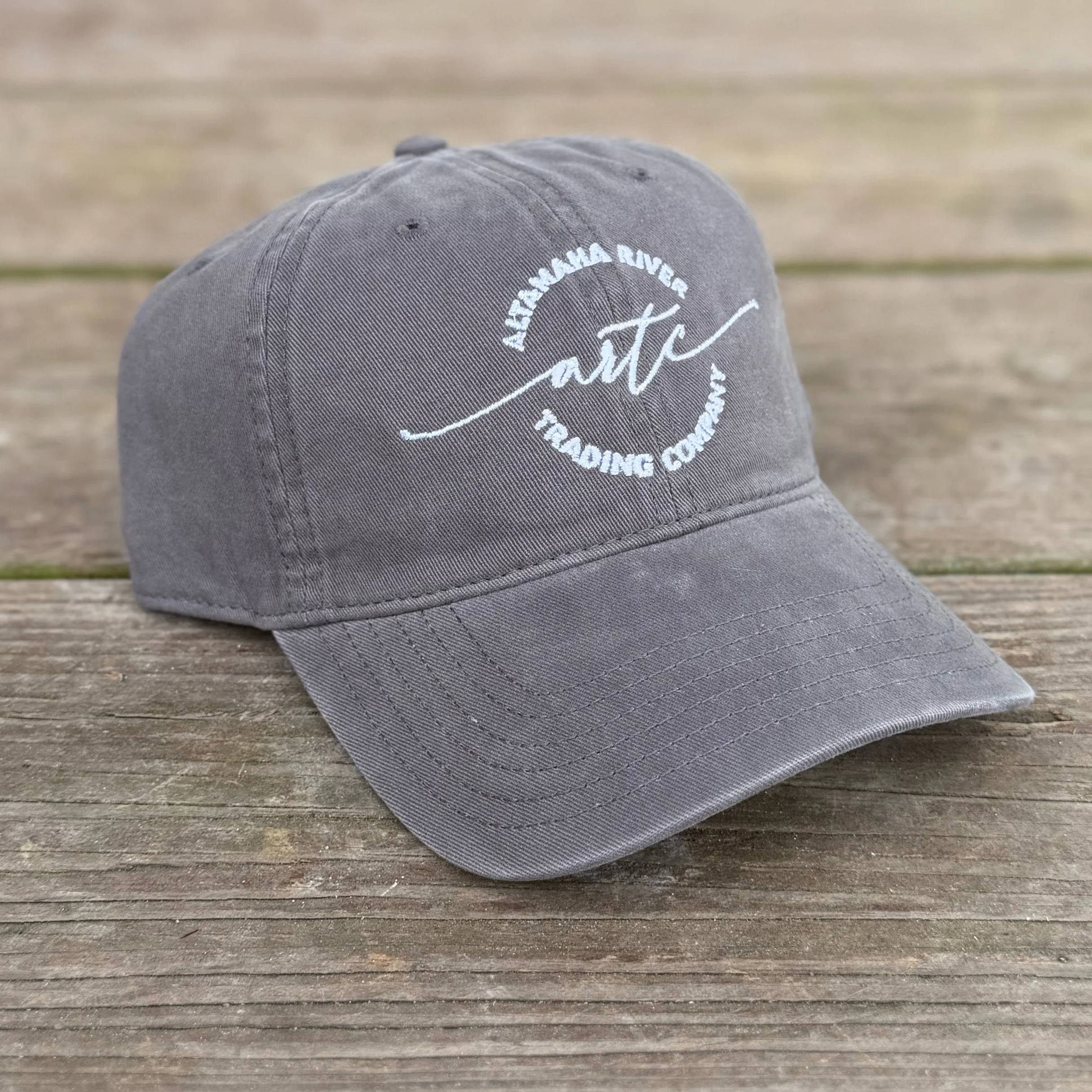 Charcoal Altamaha River Script Logo Hat – Richardson 326