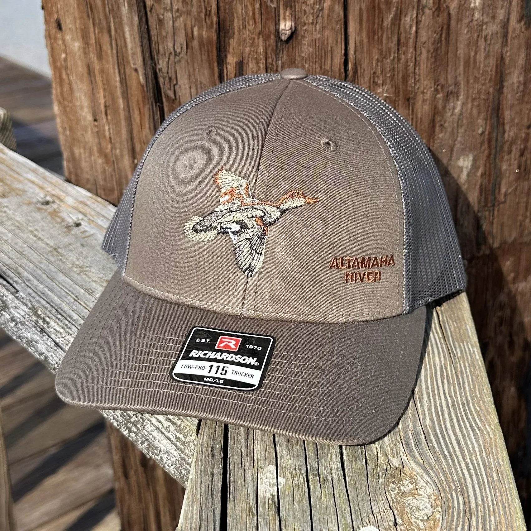 Chocolate/Gray Altamaha River Gadwall Duck Hat - Richardson 115