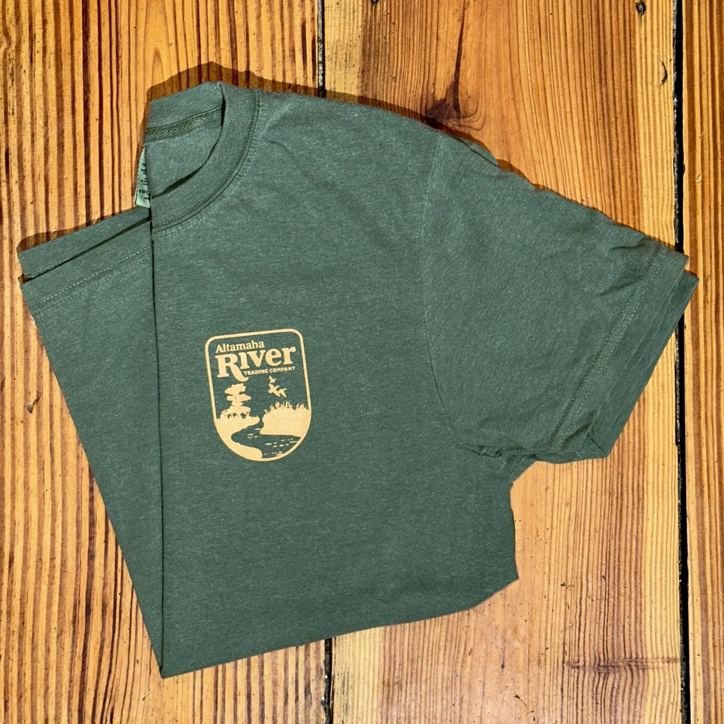 Green Altamaha River Whitetail Deer T-Shirt - Altamaha River Trading Company