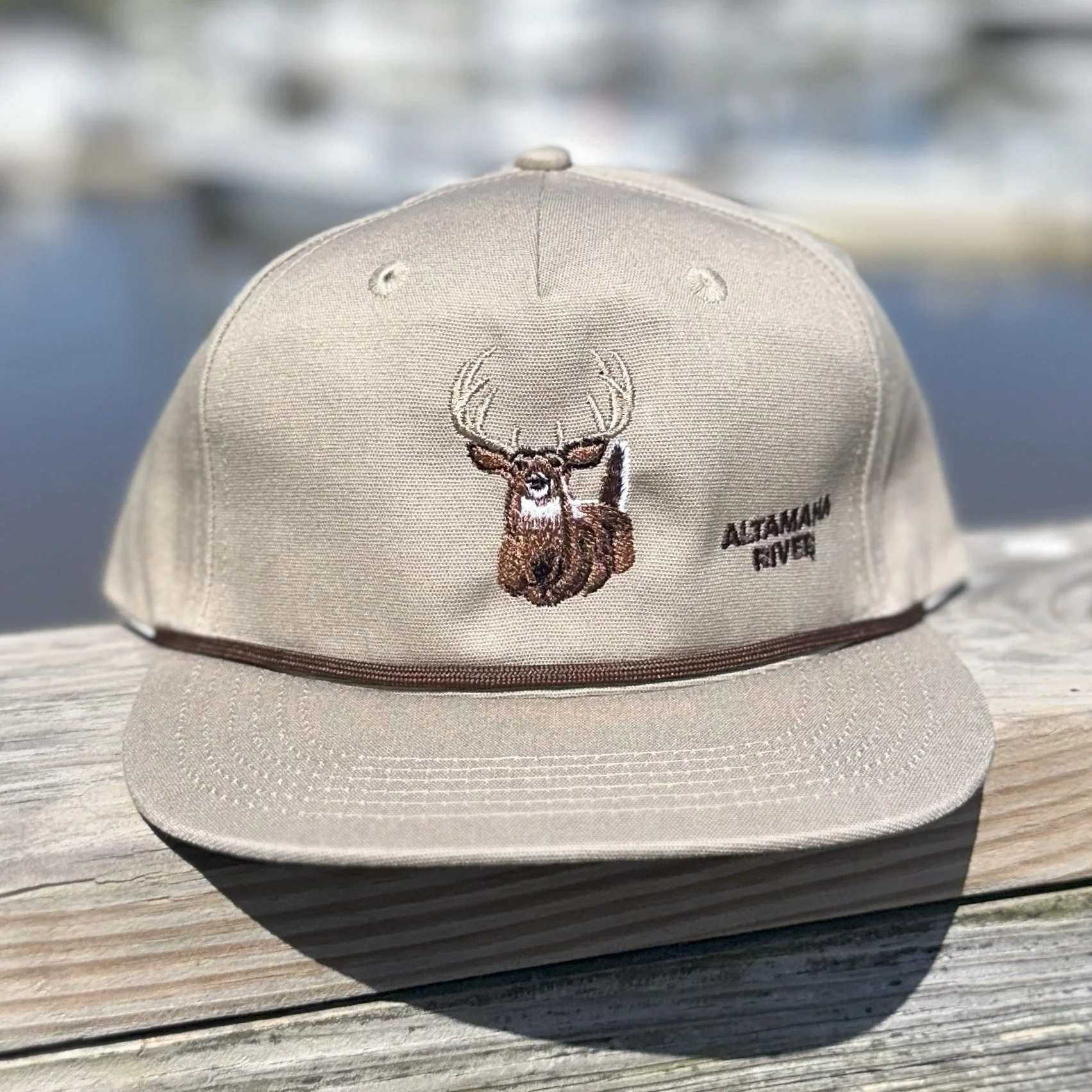 Khaki Altamaha River Whitetail Deer Rope Hat