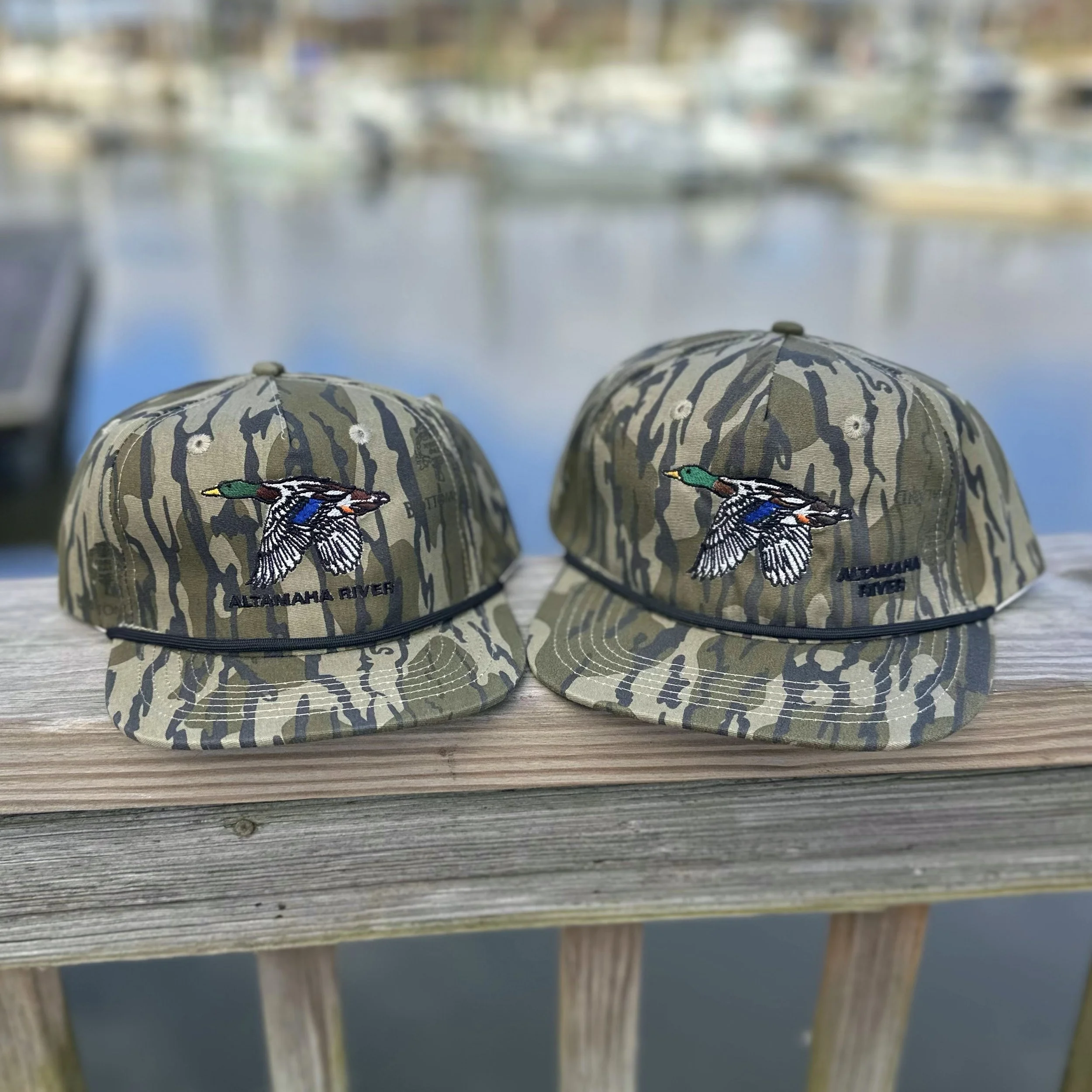 Daddy + Me  Altamaha River Mallard Camo Rope Hat Bundle