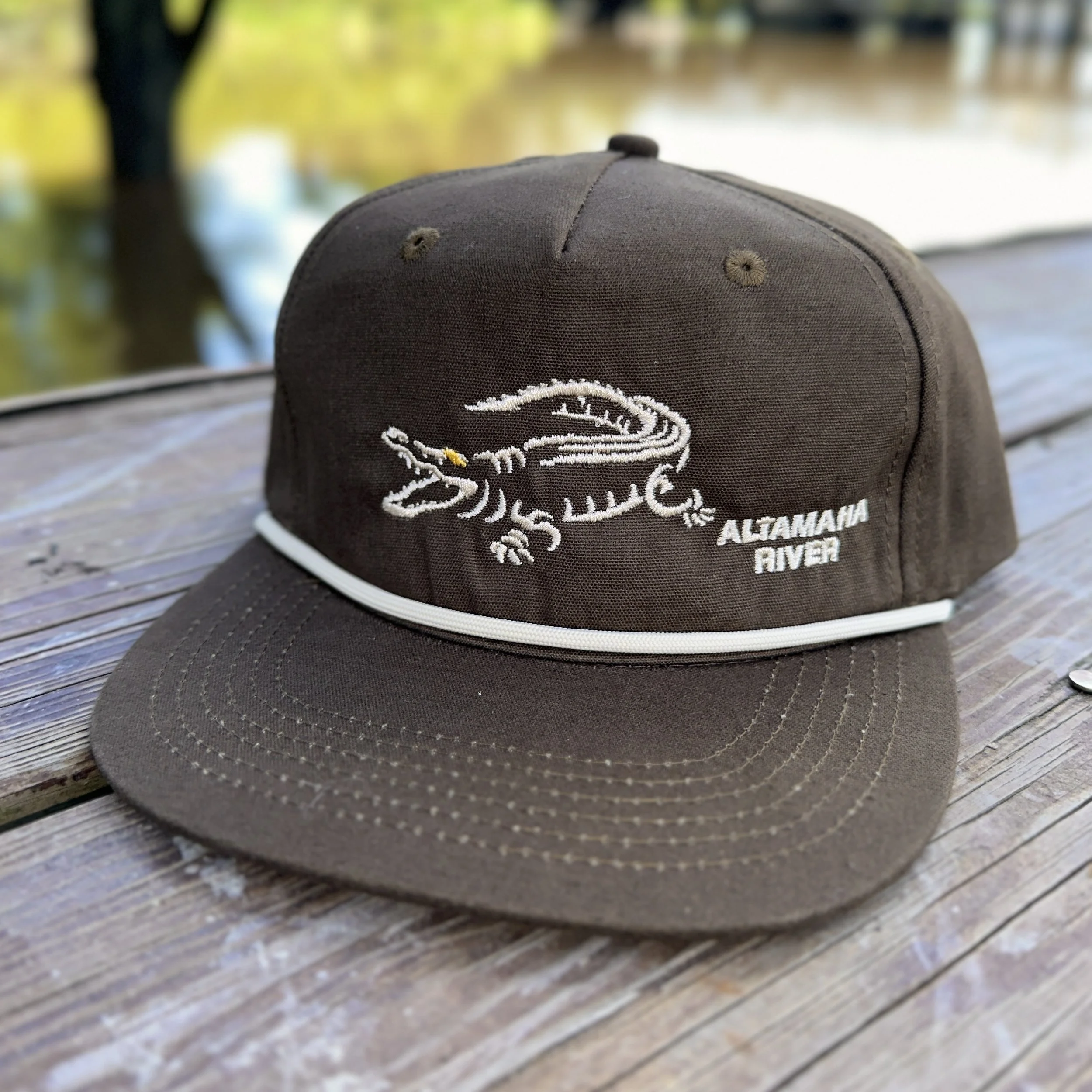 Brown Altamaha River Gator Rope Hat - Altamaha River Trading Company