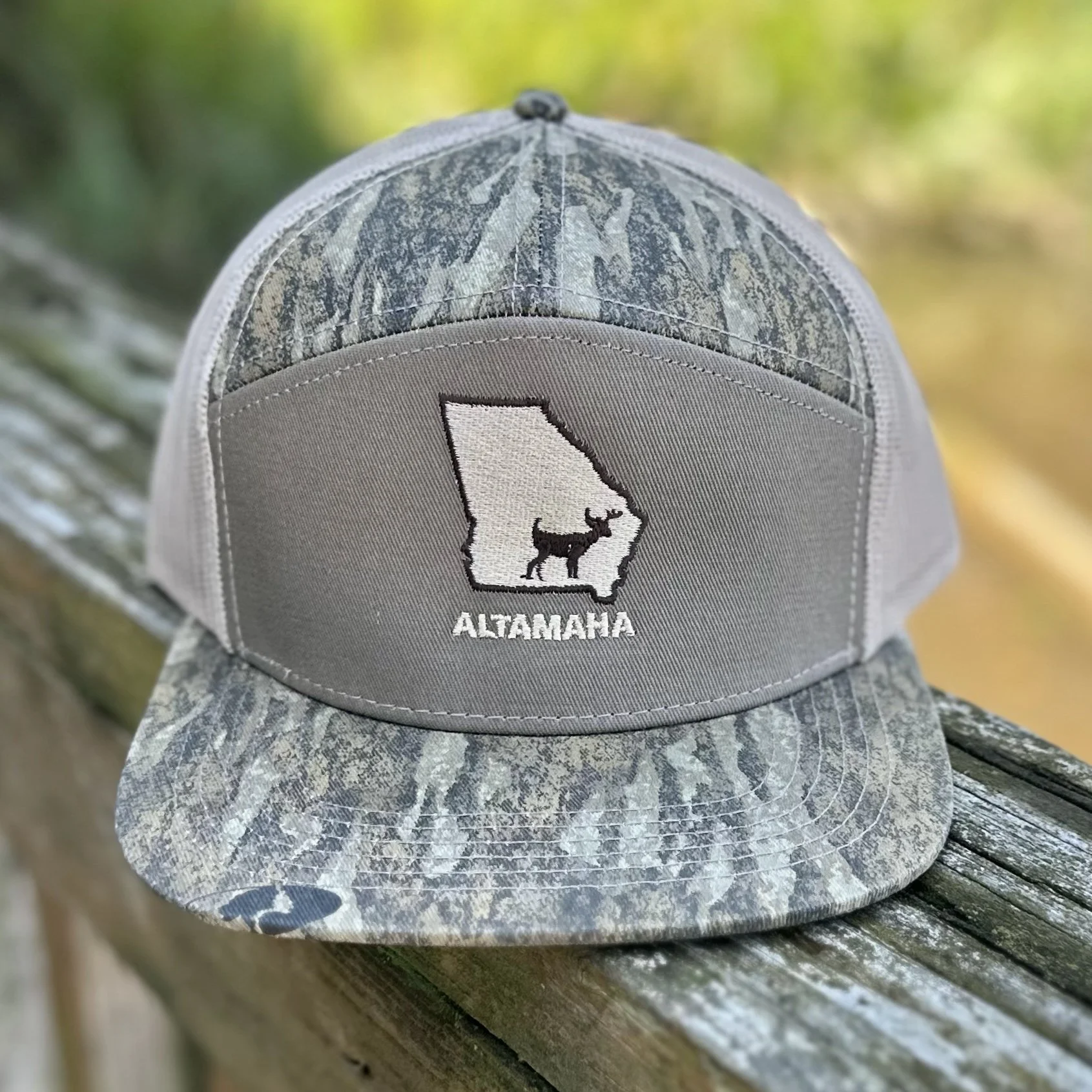 Altamaha River Georgia Deer Hat in Bottomland Camo - Altamaha River Trading Company