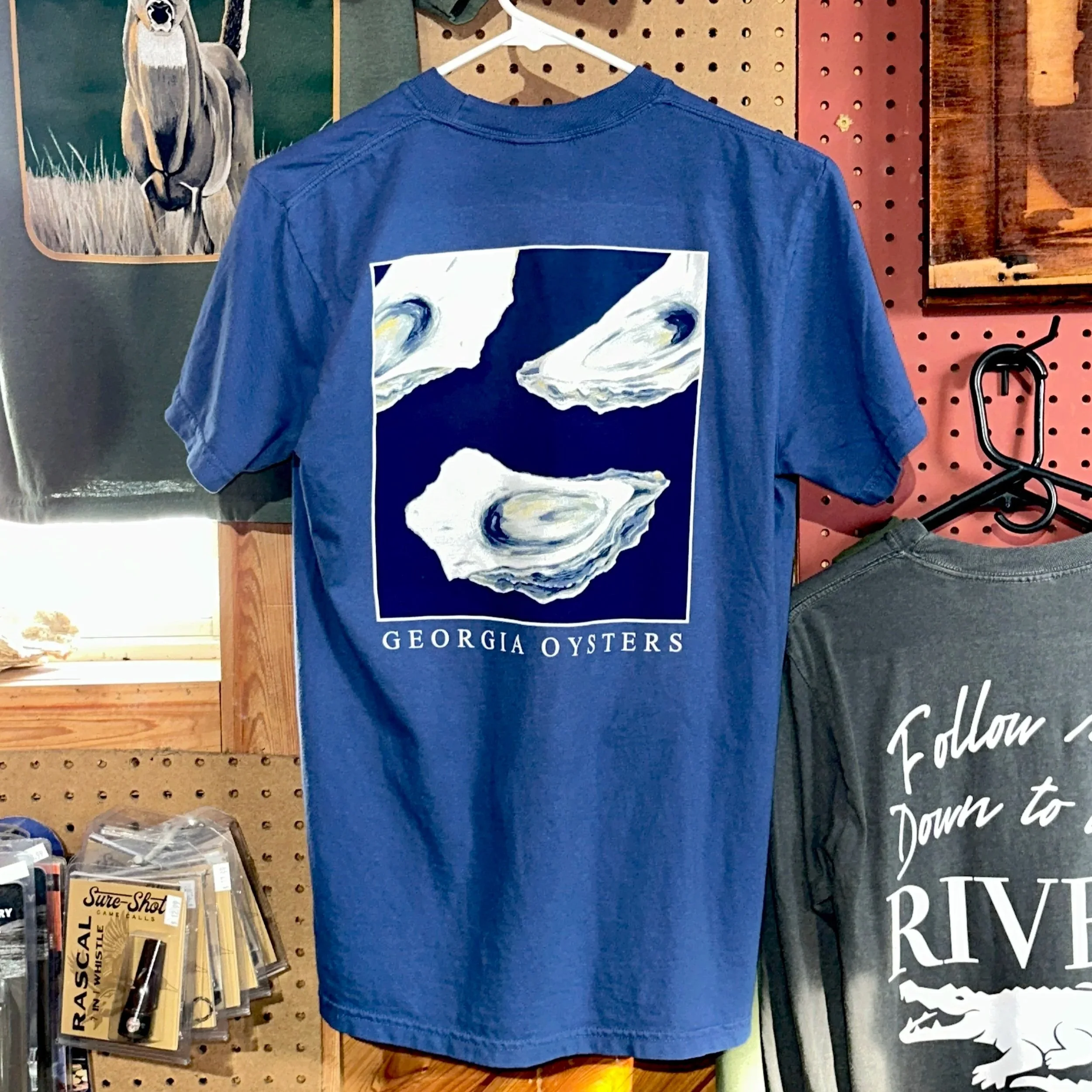 Blue Altamaha River Georgia Oysters T-Shirt