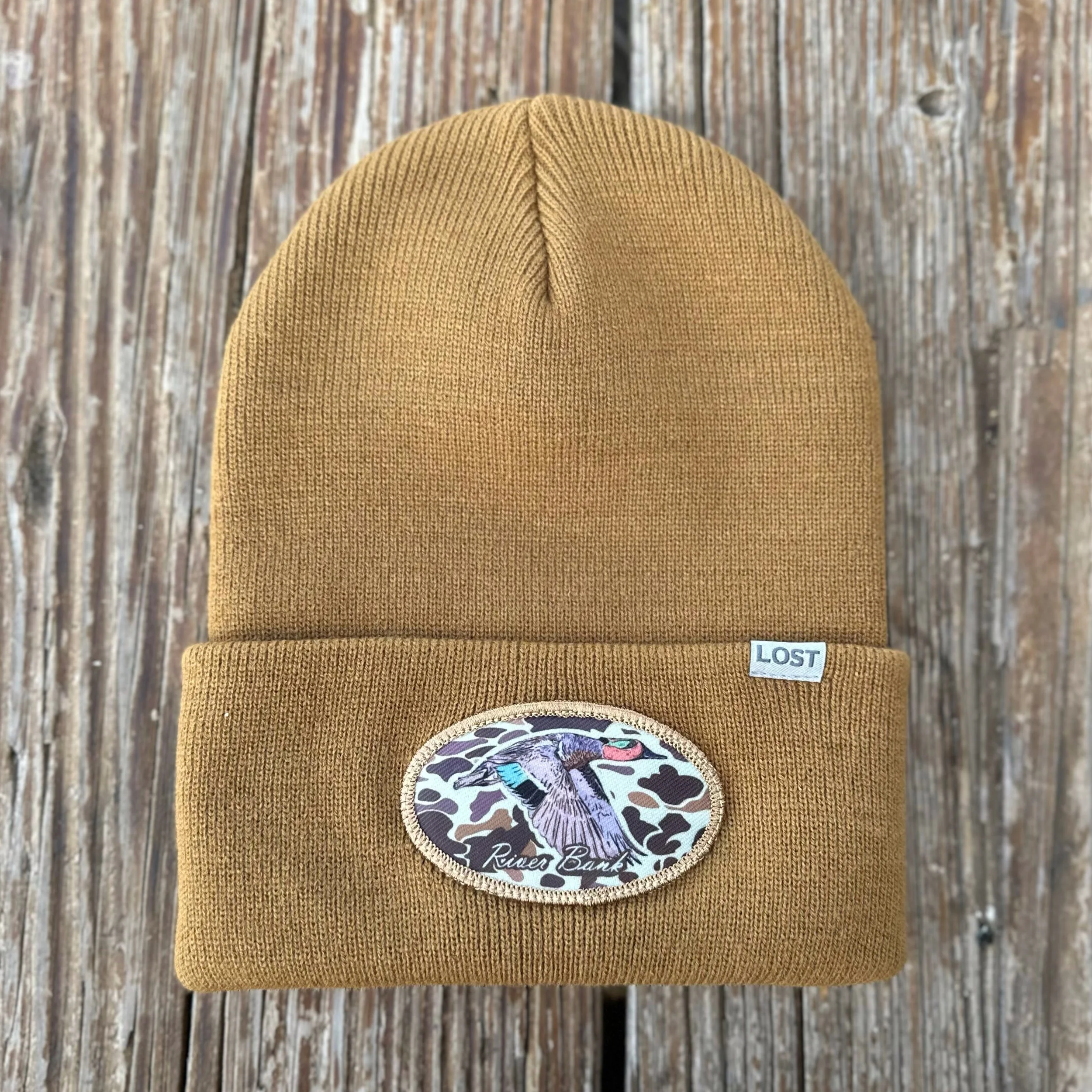 Carmel River Bank Green-Winged Teal Patch Beanie