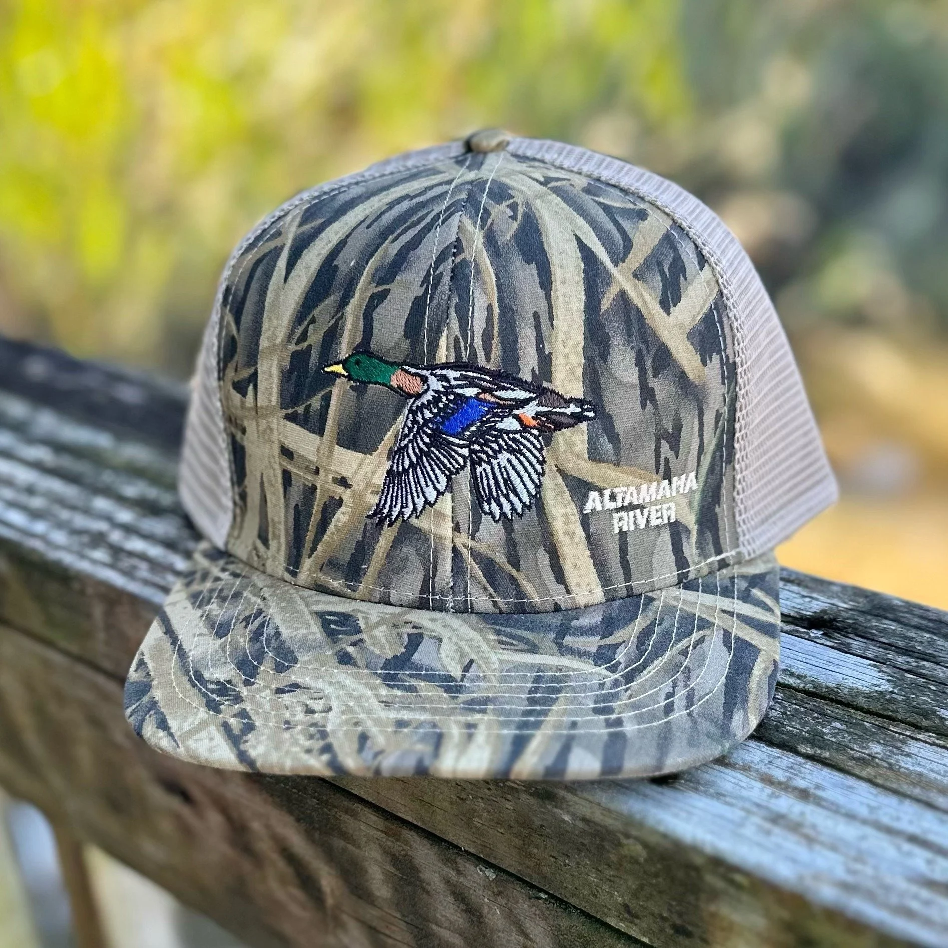 Altamaha River Mallard Hat in Shadow Grass Camo - Altamaha River Trading Company