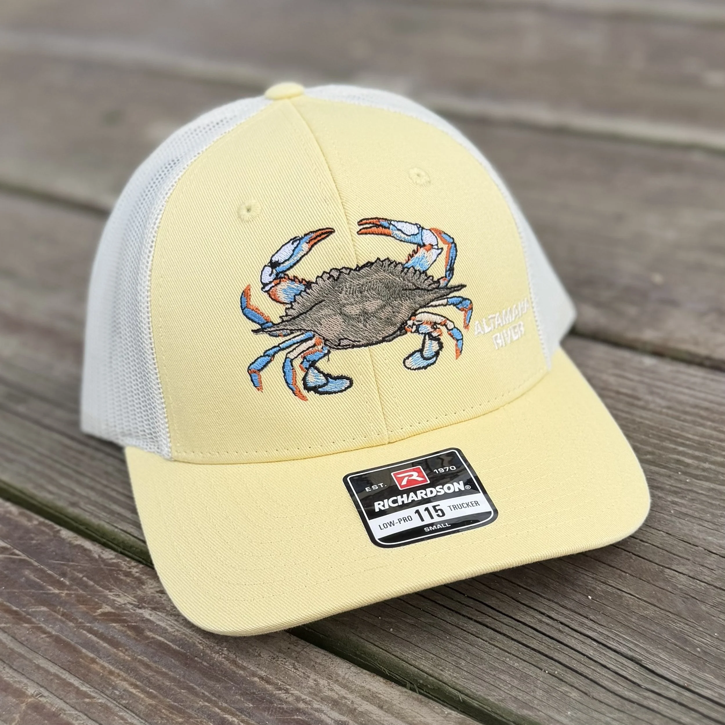 Yellow Altamaha River Blue Crab Hat - Richardson 115