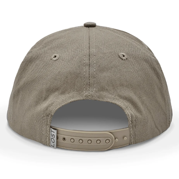 Khaki Altamaha River Turkey Track Rope Hat - back.png