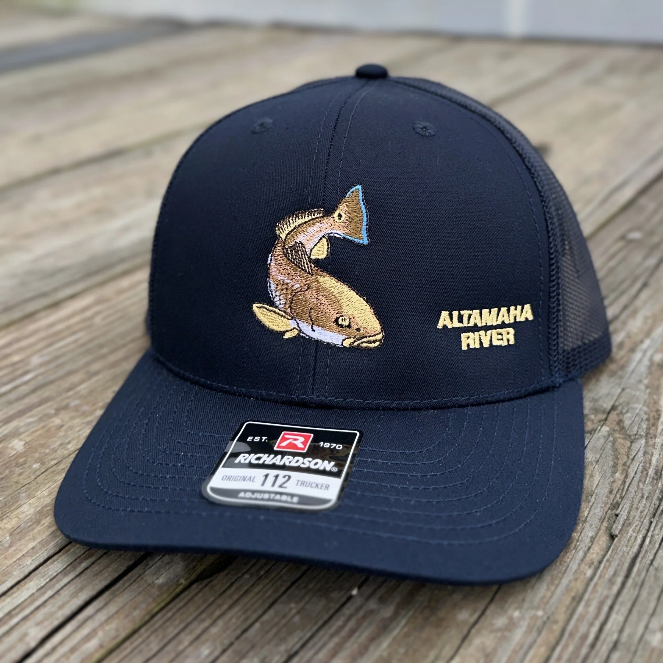 Navy Altamaha River Redfish Hat – Richardson 112 Trucker