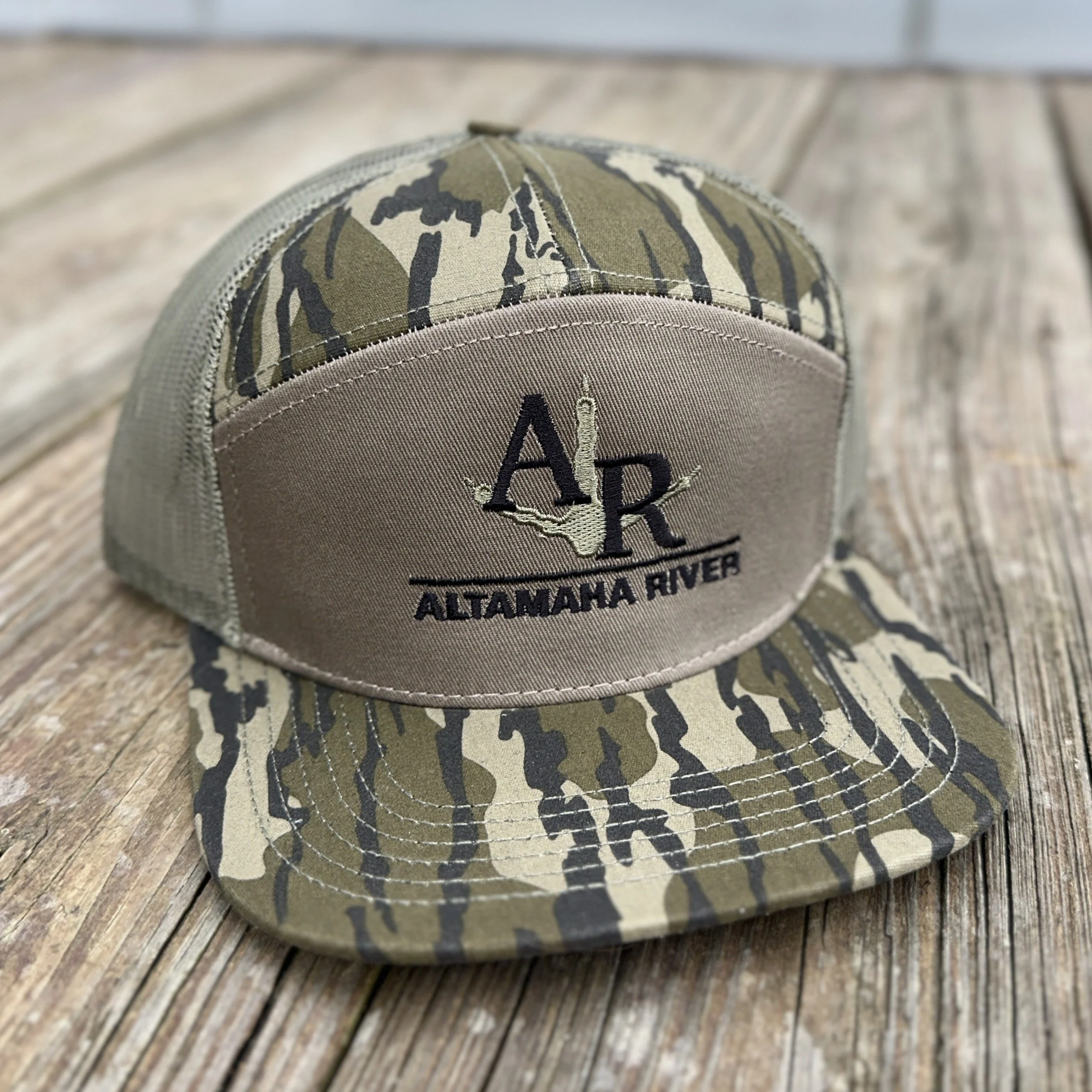 Altamaha River Turkey Track Hat - Bottomland Camo 7-Panel