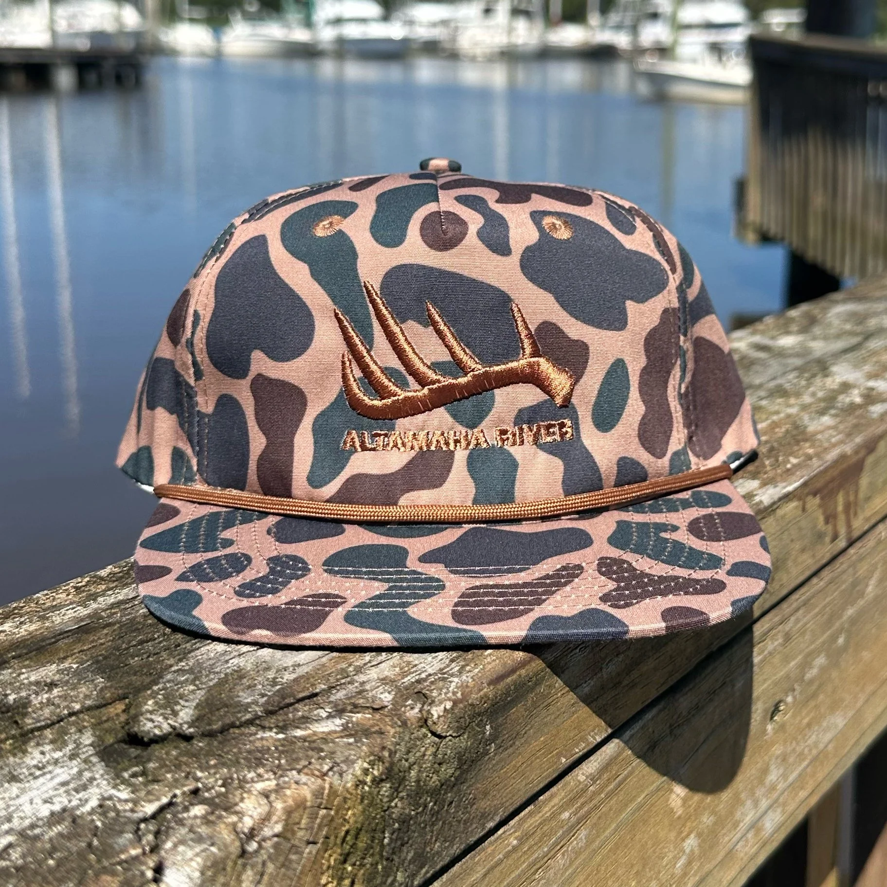 Altamaha River Antler Rope Hat in Delta Camo - Altamaha River Trading Company