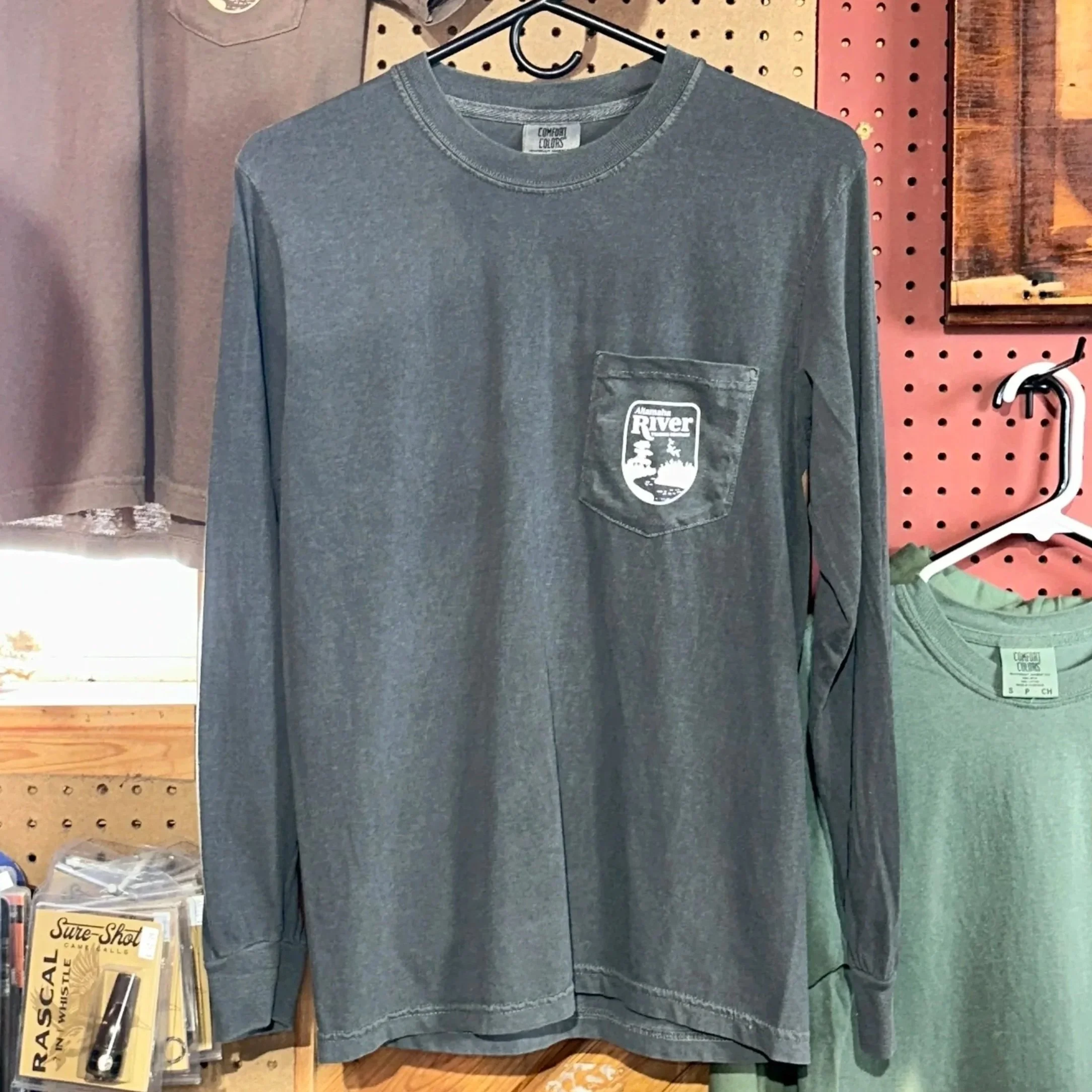 Gray Altamaha River “Follow Me Down to the River” Gator T-Shirt - Altamaha River Trading Company