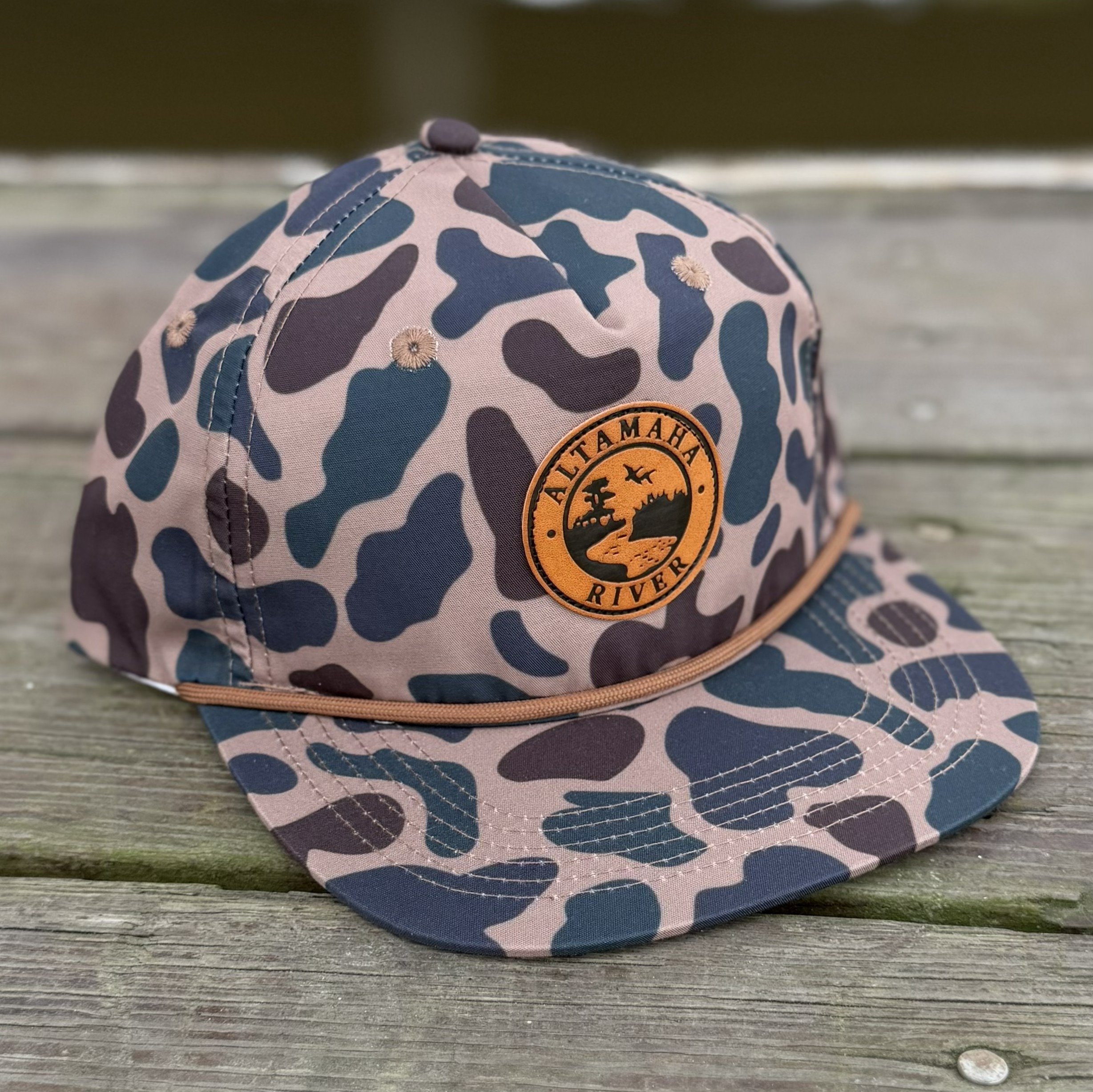 Altamaha River Leather Patch Rope Hat - Delta Camo.JPG