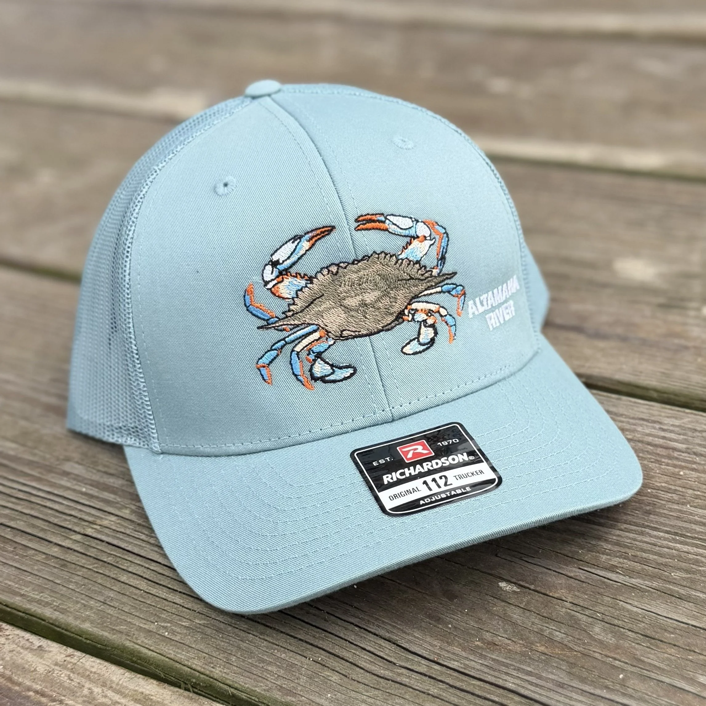 Smoke Blue Altamaha River Blue Crab Hat - Richardson 112