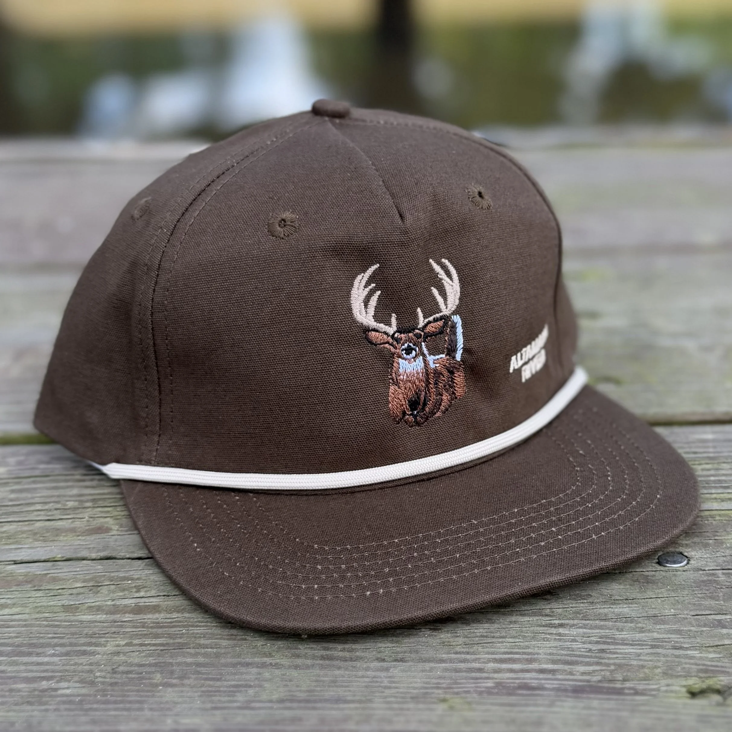 Dark Brown Altamaha River Whitetail Deer Rope Hat