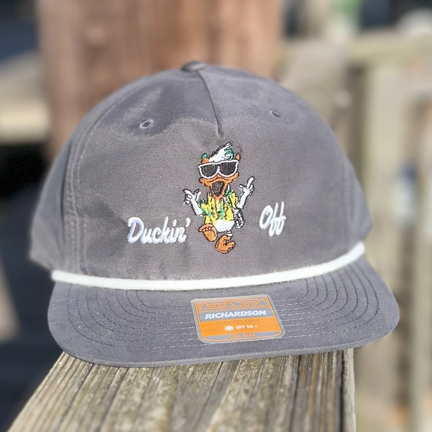Charcoal Altamaha River Duckin Off Rope Hat