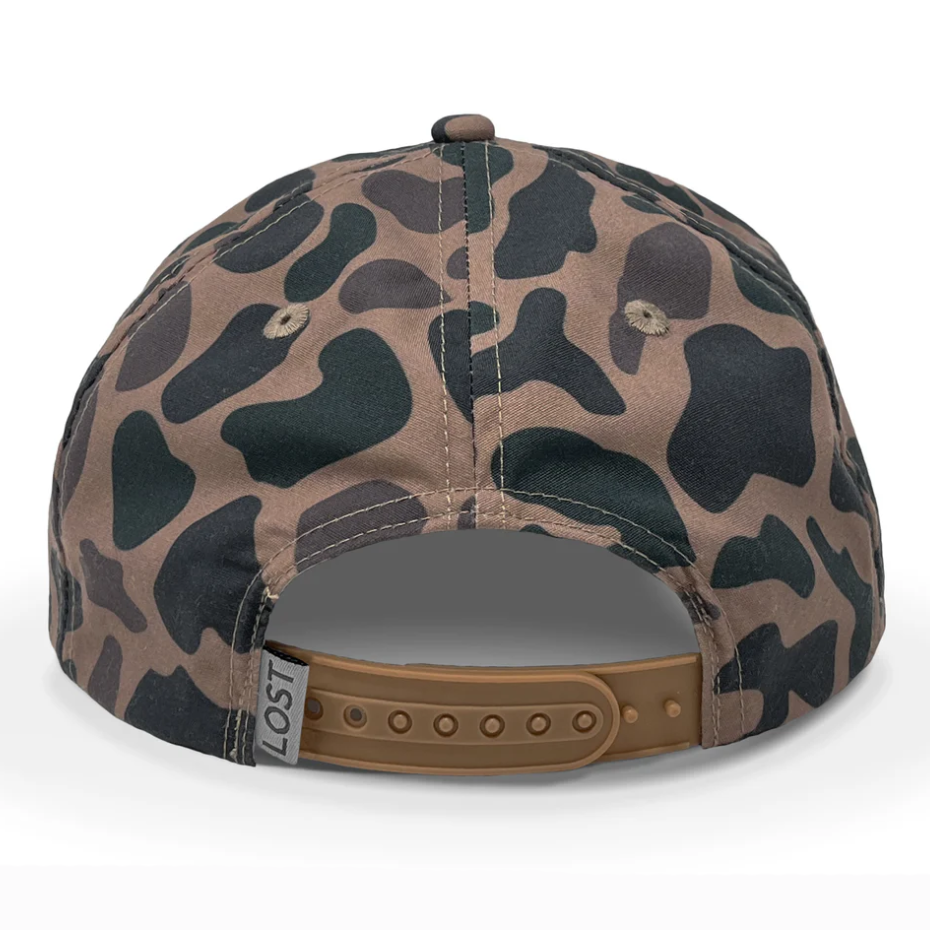 Altamaha River Antler Rope Hat in Delta Camo - back view