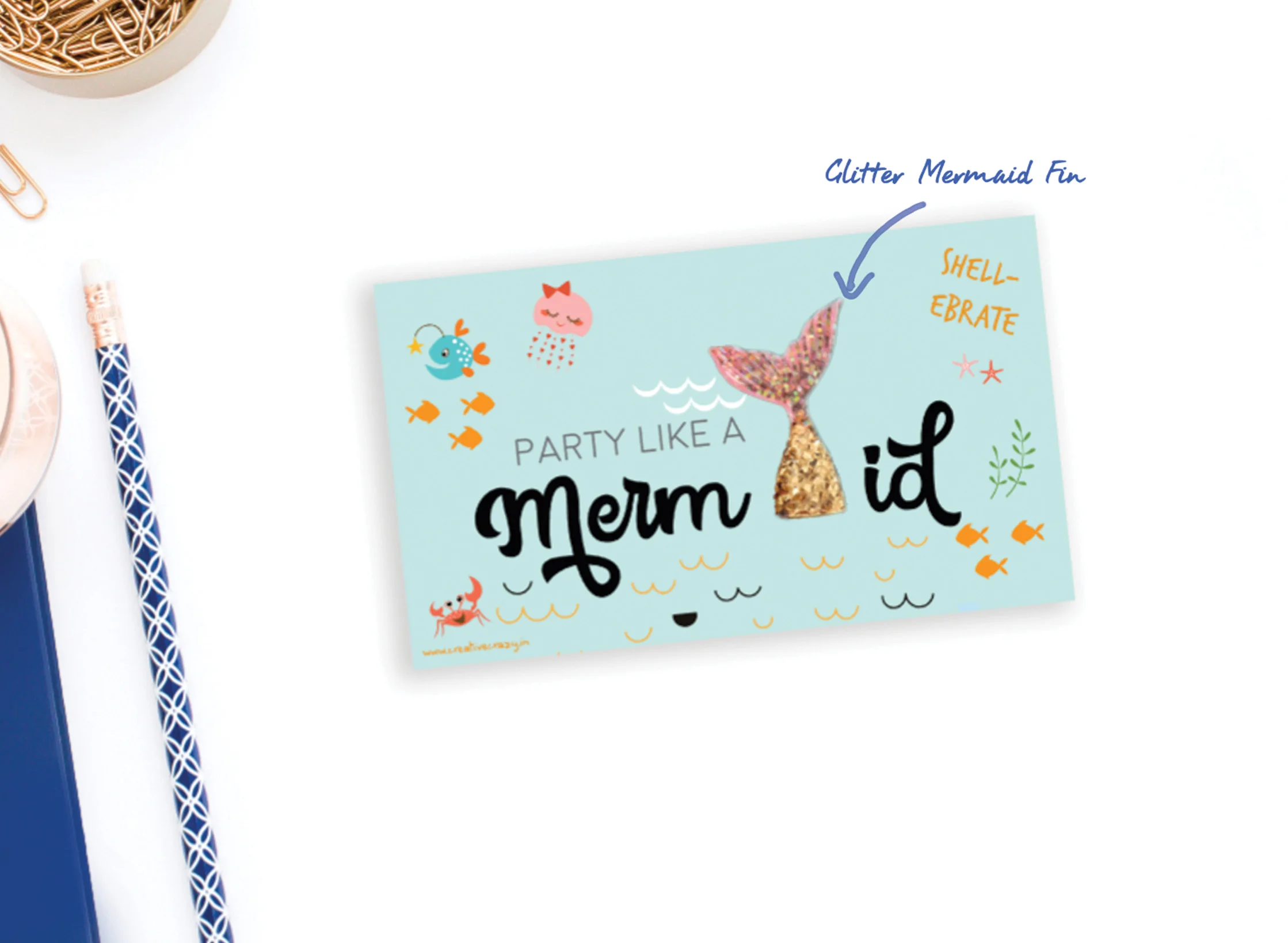 Mermaid POP UP CARDS Set of: 6 cards. 280 GSM TEXTURED PAPER Size: 4" (w) x 5.5"(h) Flat cards - blank at the back ₹ 450/- BUY NOW