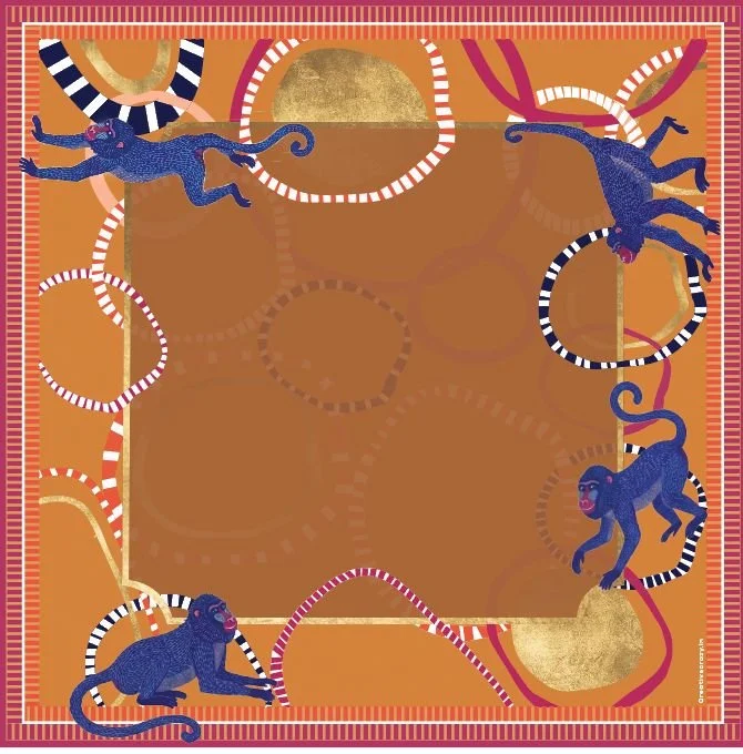 Monkey Business Mahjong Mat