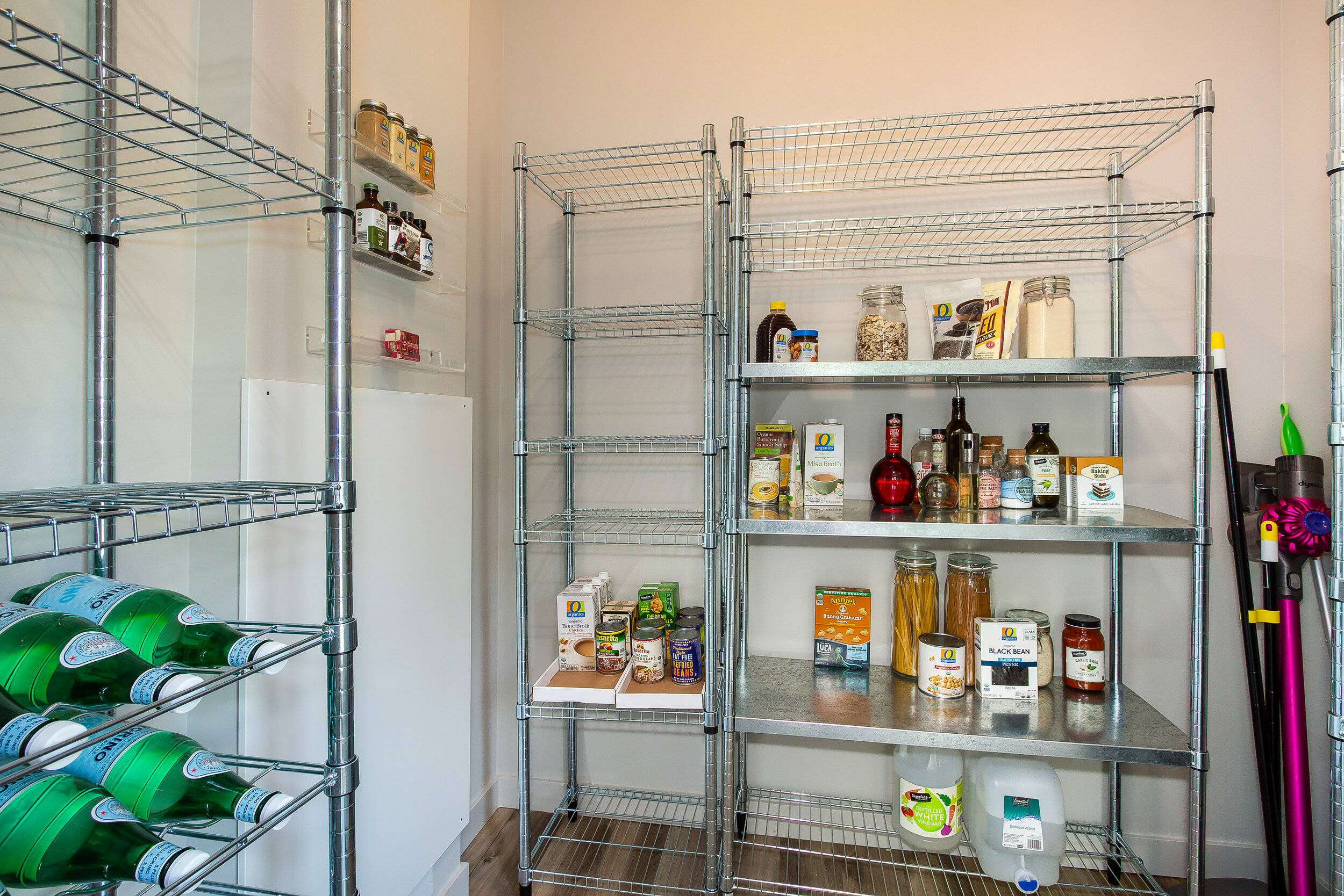 Relish ample storage space in the pantry area. 