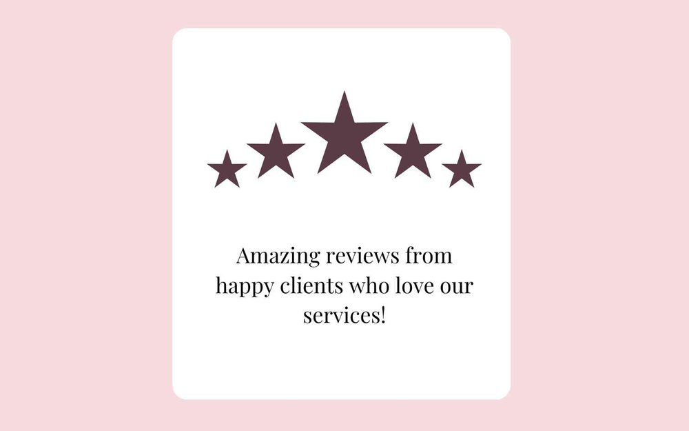 Amazing reviews from happy clients who love our services!