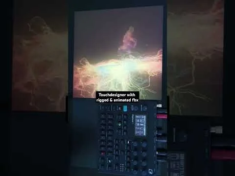 Live fx with #touchdesigner @mad_eye.flok #tricking moves #Digitone2 sounds offscreen #octatrack