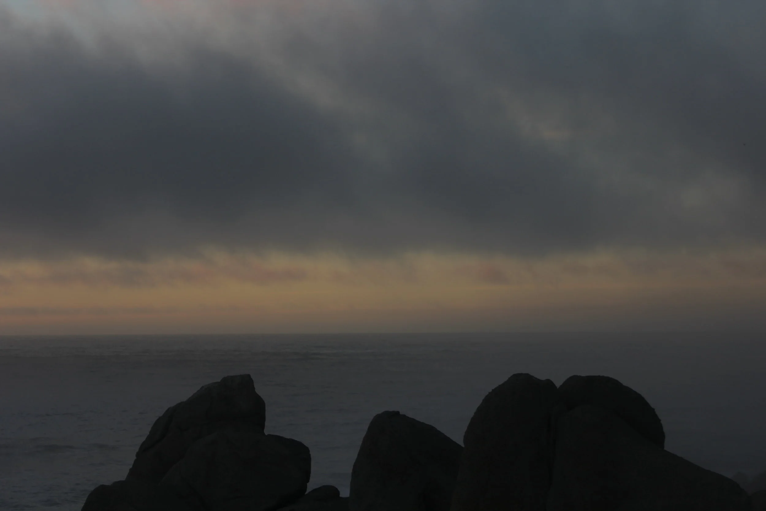 This is a raw un filtered photo. I visit during a cloudy day and I thought it was breath taking witnessing the sun kissing the ocean during sunset.